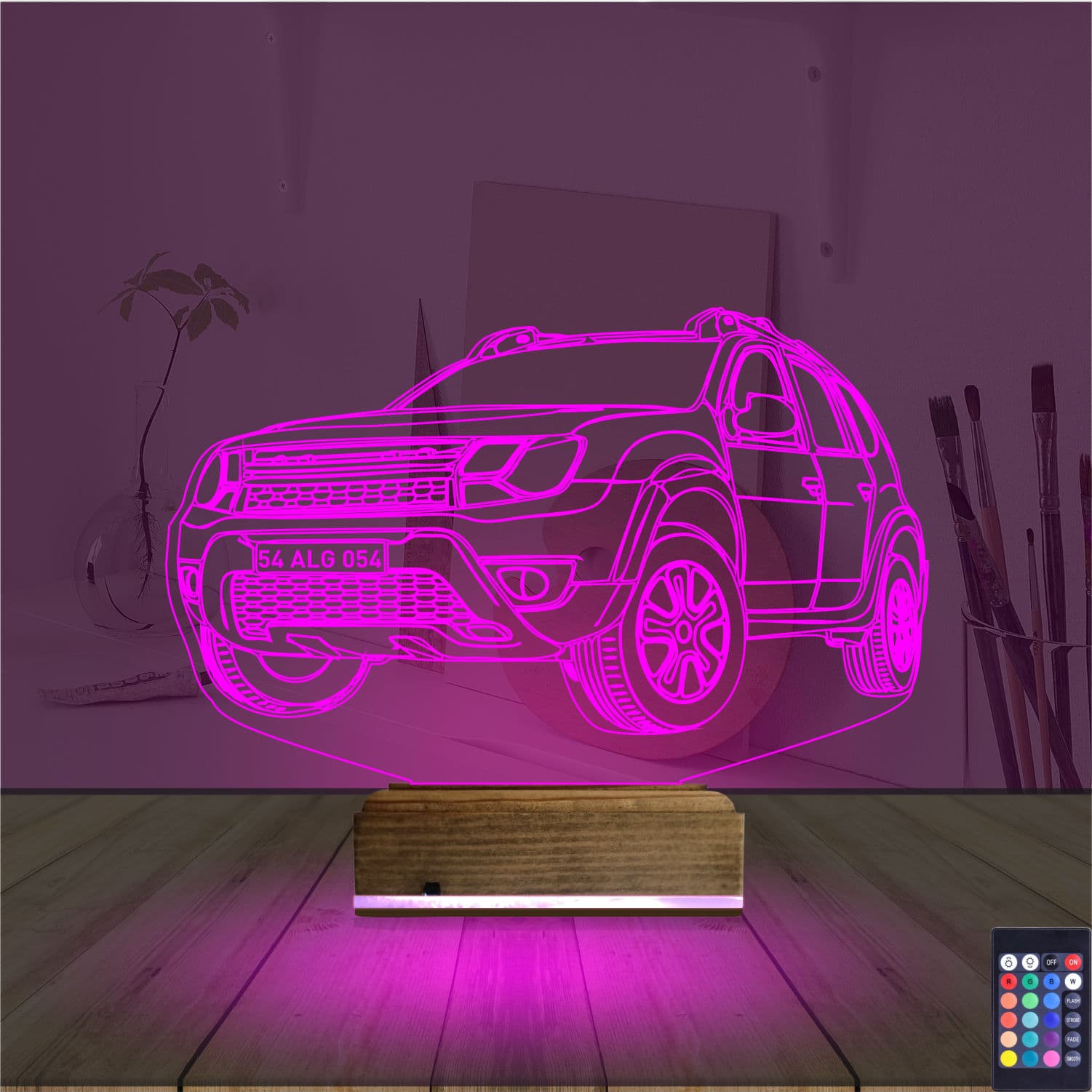 Внедорожник — 3D LED Ночник | Подарок автолюбителю 4