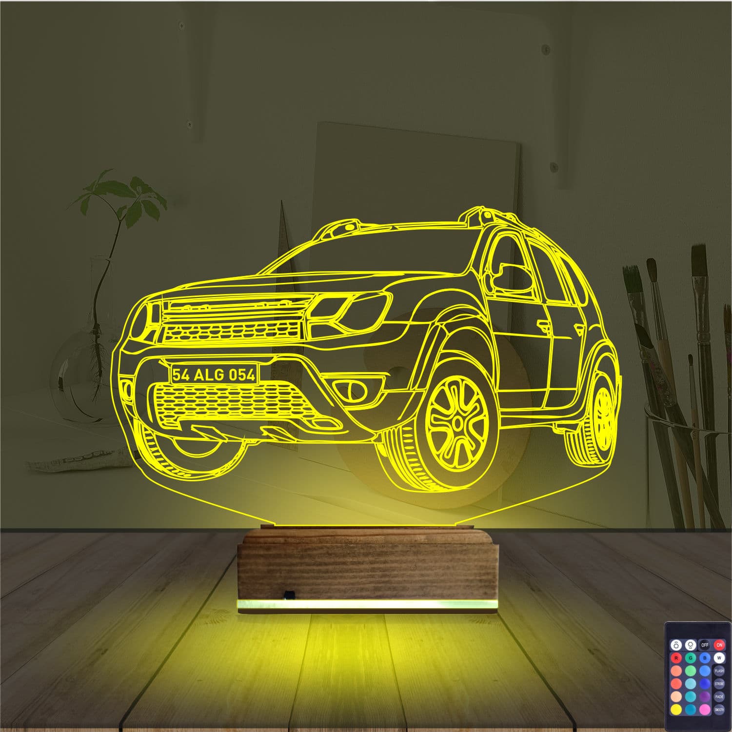 Внедорожник — 3D LED Ночник | Подарок автолюбителю 5