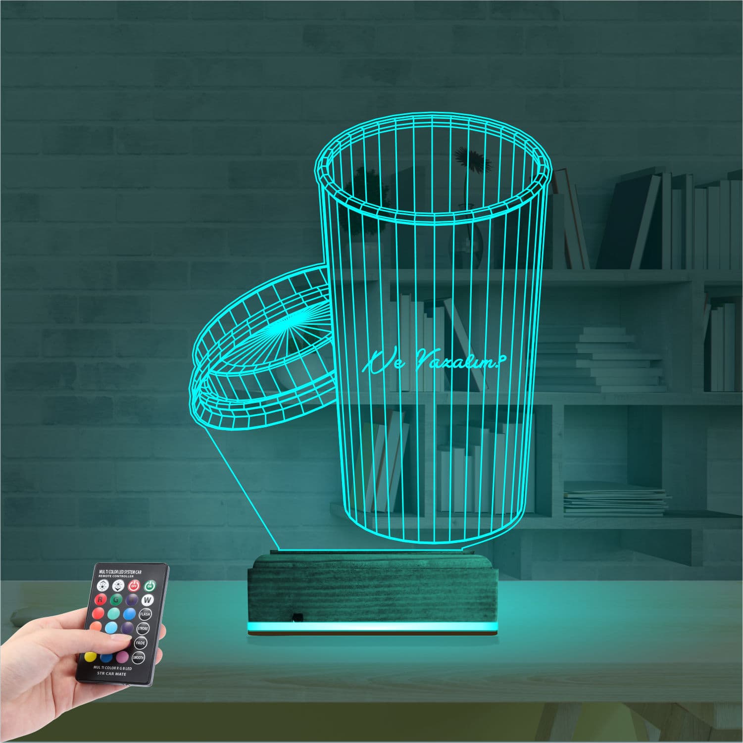 Стакан кофе — 3D LED Ночник | Подарок любителю кофе 3