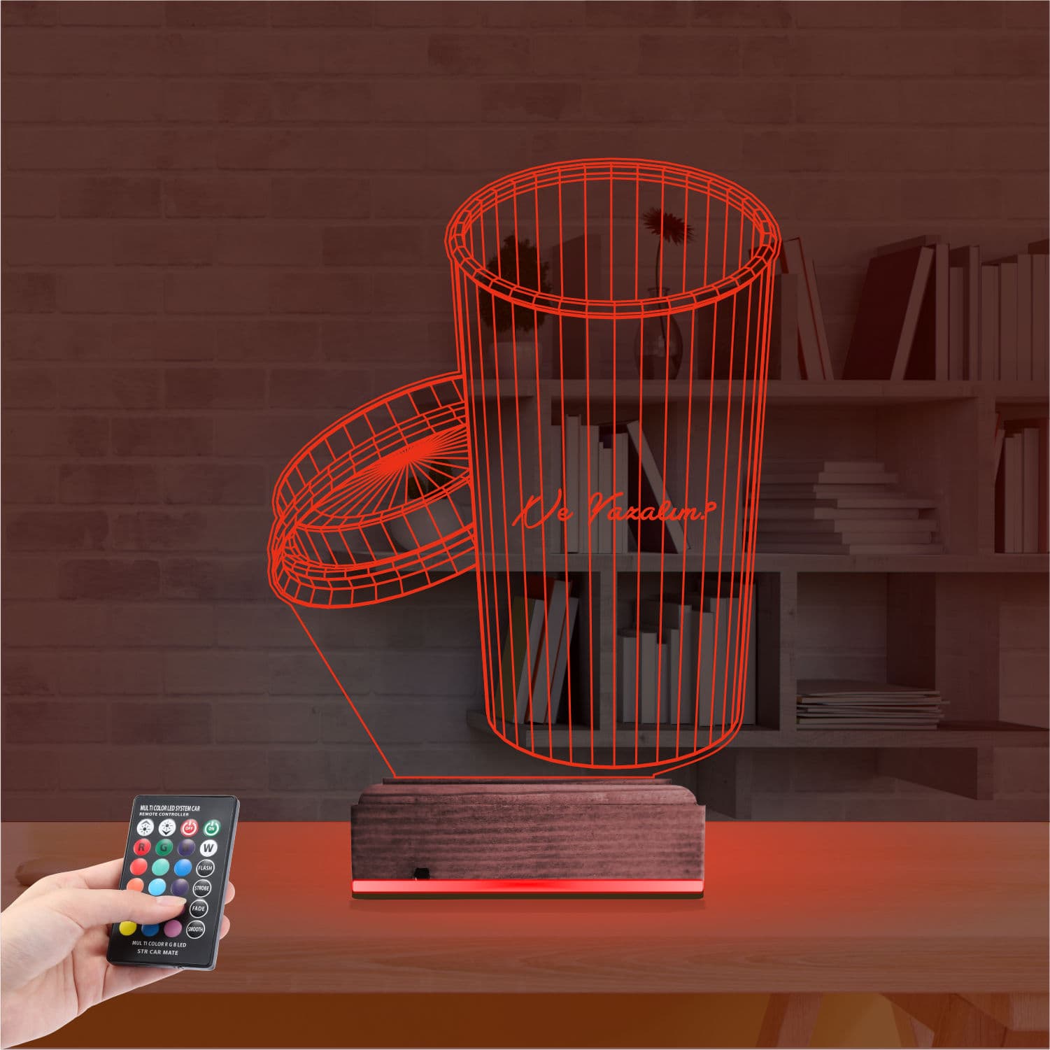 Стакан кофе — 3D LED Ночник | Подарок любителю кофе 7