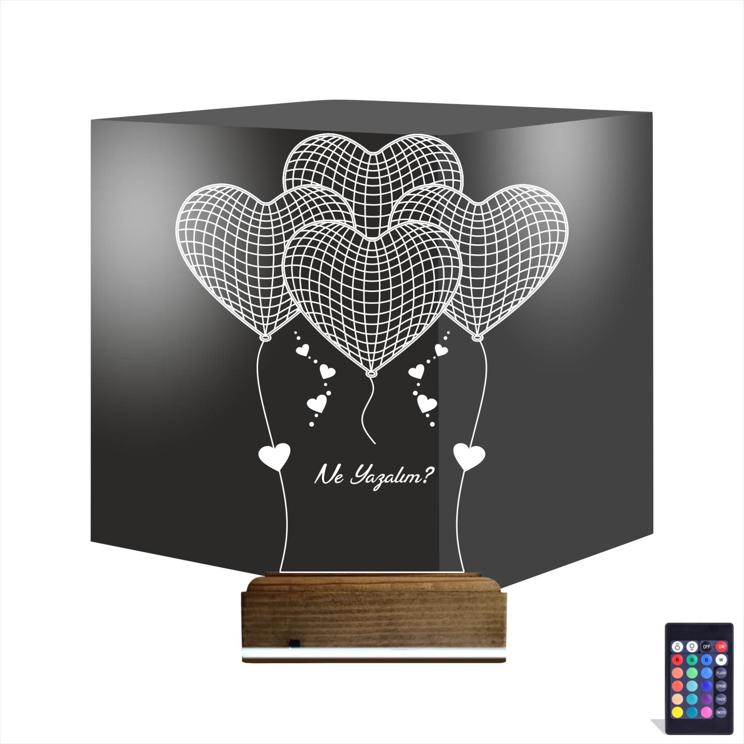 Сердца-шарики — 3D LED Ночник | Романтический подарок 1