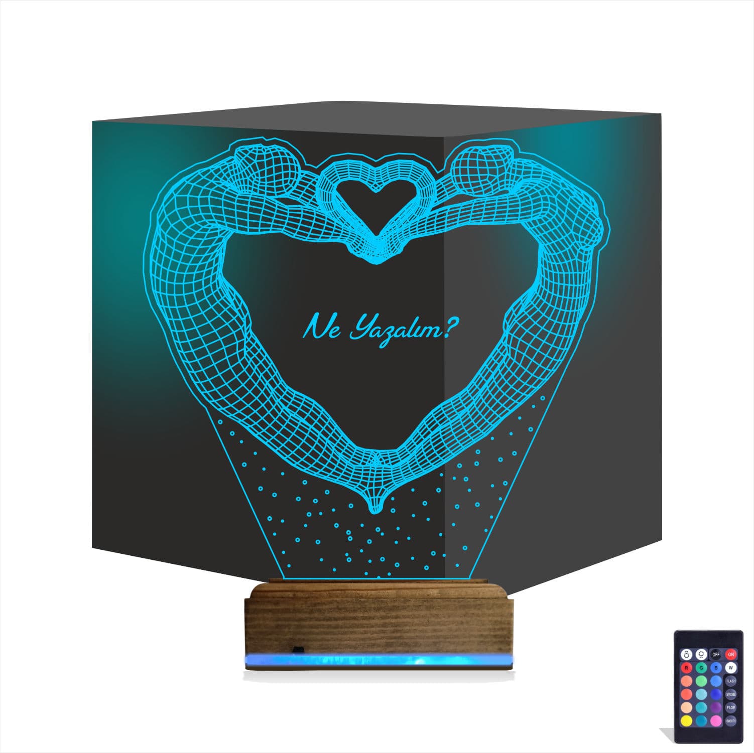 Сердце влюбленных — 3D LED Ночник | Подарок любимым 1