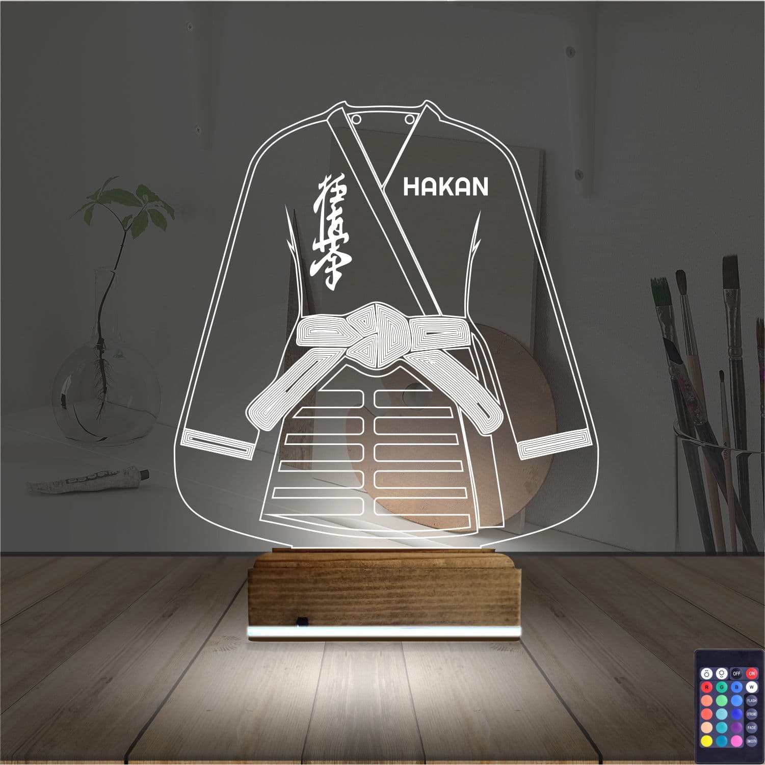 Киокушинкай Карате — 3D LED Ночник | Подарок спортсмену 2