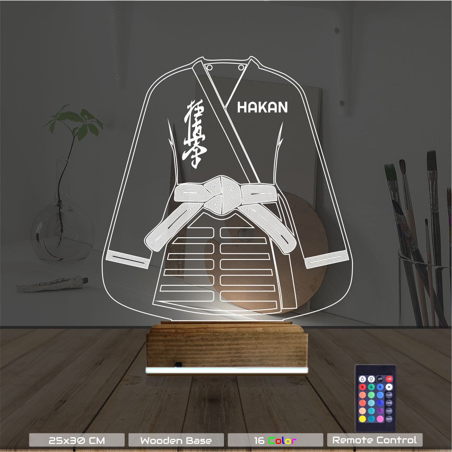 Киокушинкай Карате — 3D LED Ночник | Подарок спортсмену 8