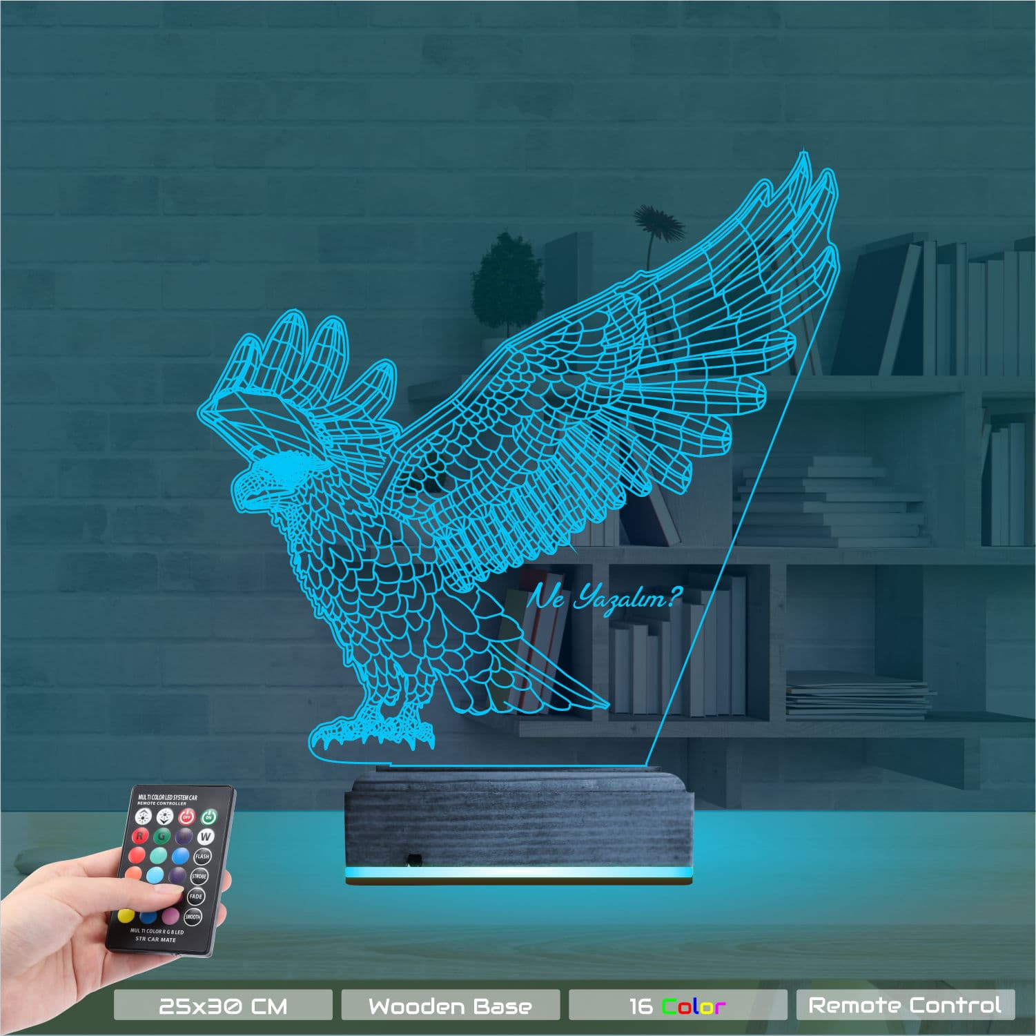 Орел — 3D LED Ночник | Подарок мужчине 9