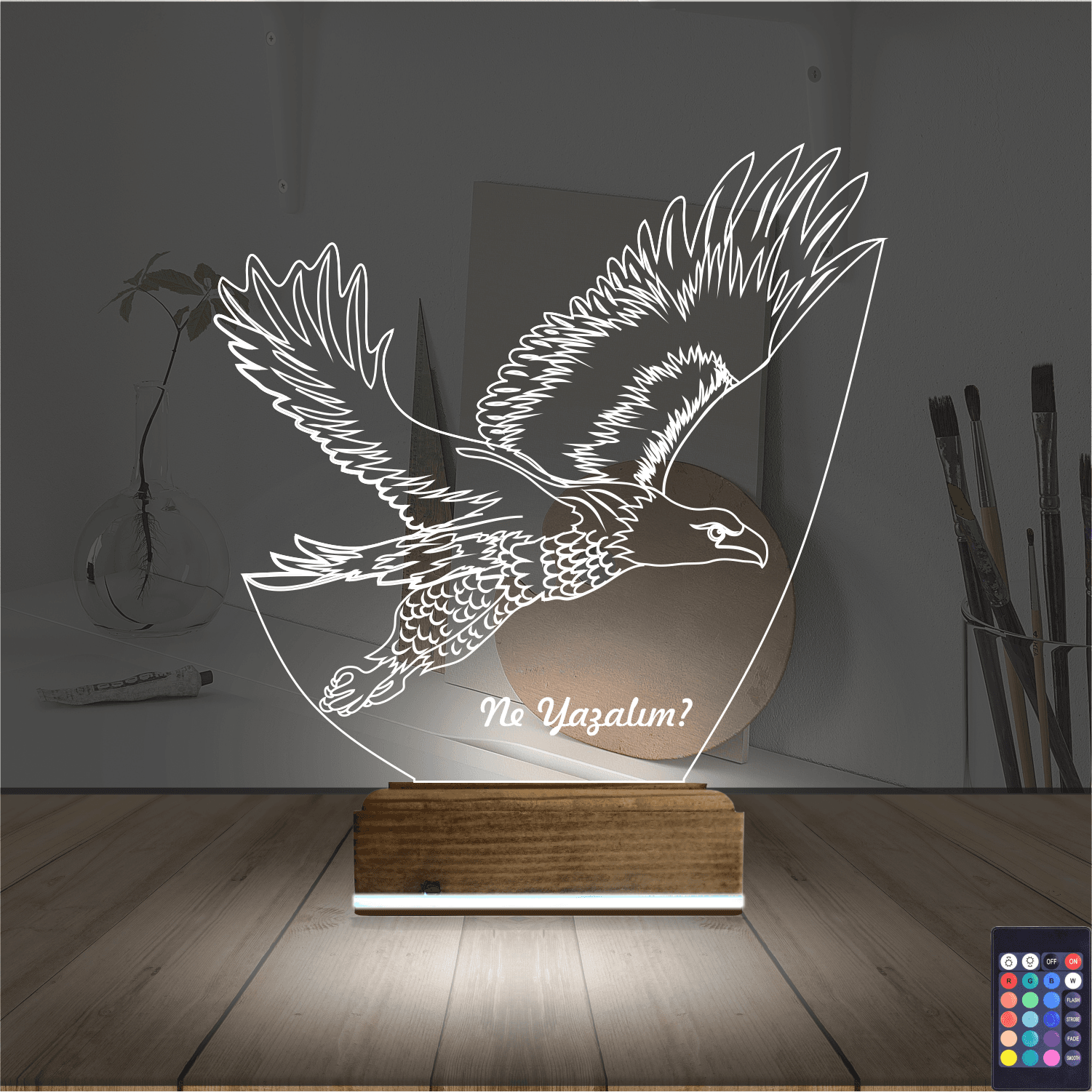 Орёл — 3D LED Ночник | Именной подарок мужчине 2