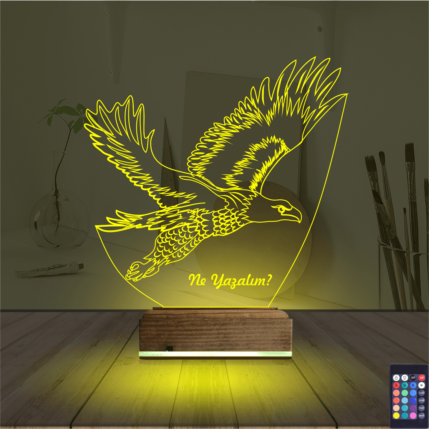 Орёл — 3D LED Ночник | Именной подарок мужчине 5