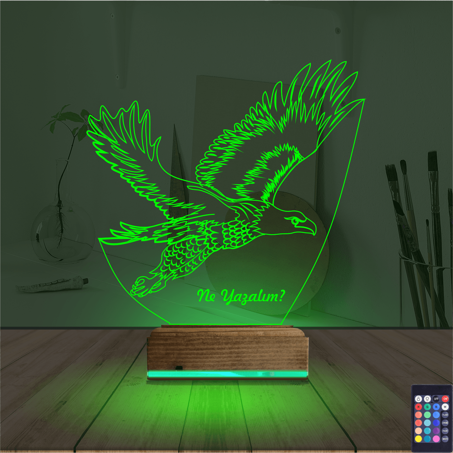 Орёл — 3D LED Ночник | Именной подарок мужчине 6