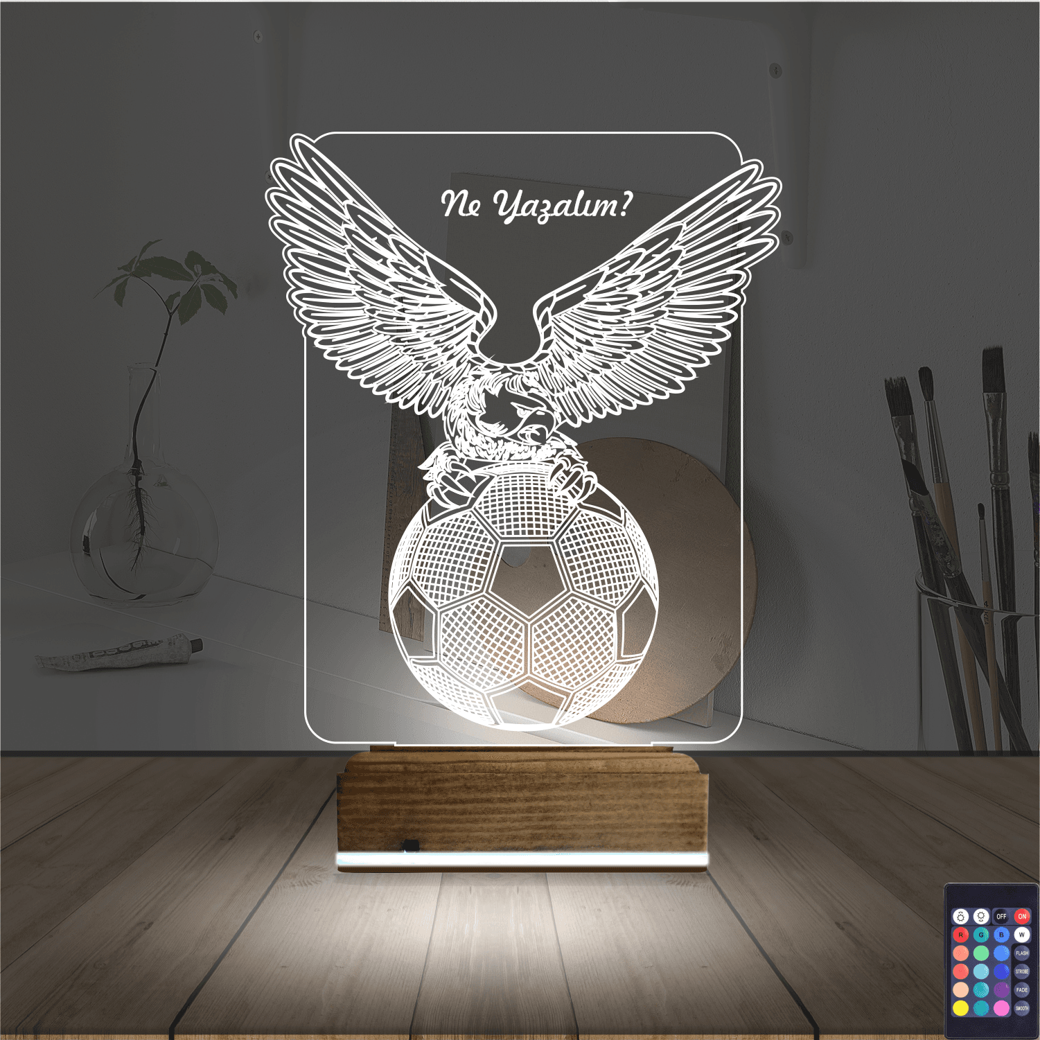 Орел и Футбольный мяч — 3D LED Ночник | Подарок футболисту 2
