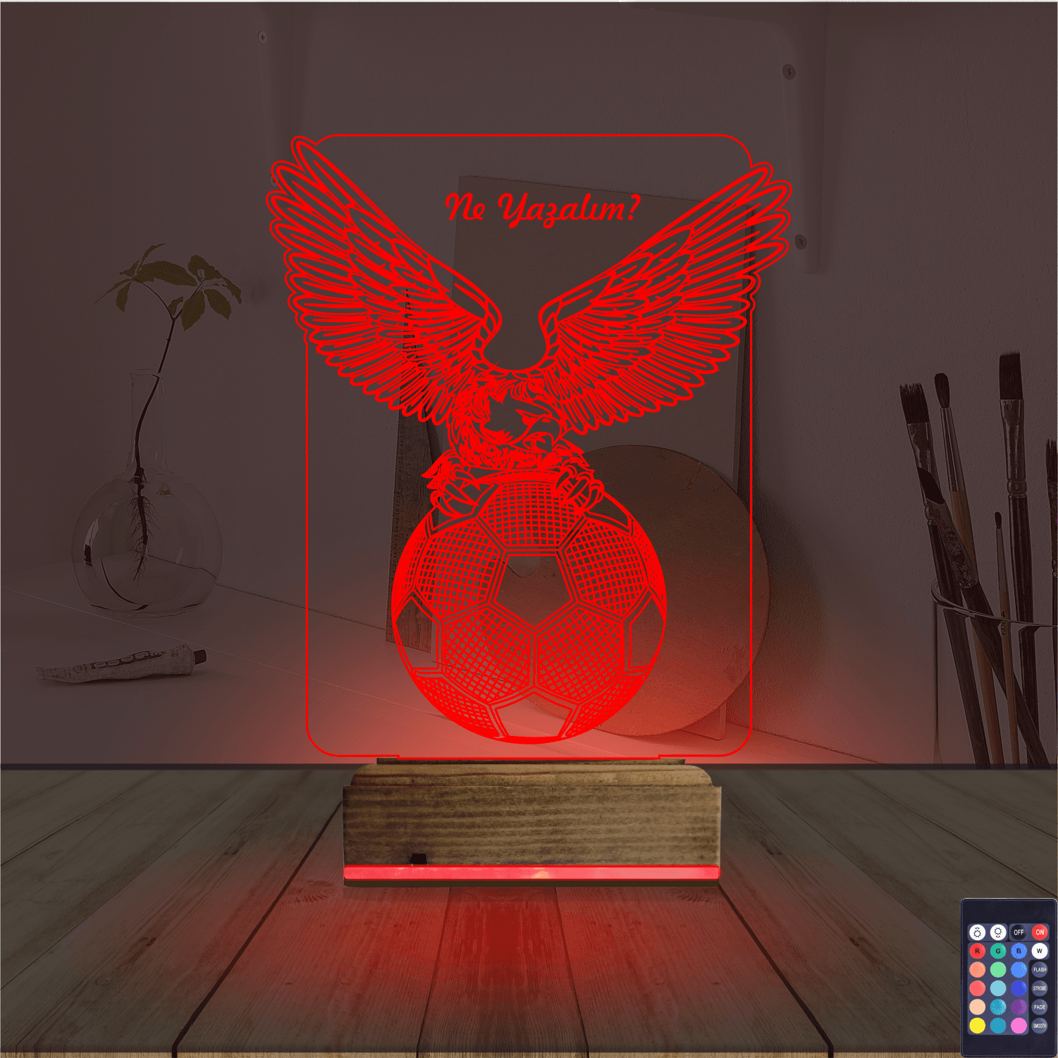 Орел и Футбольный мяч — 3D LED Ночник | Подарок футболисту 7