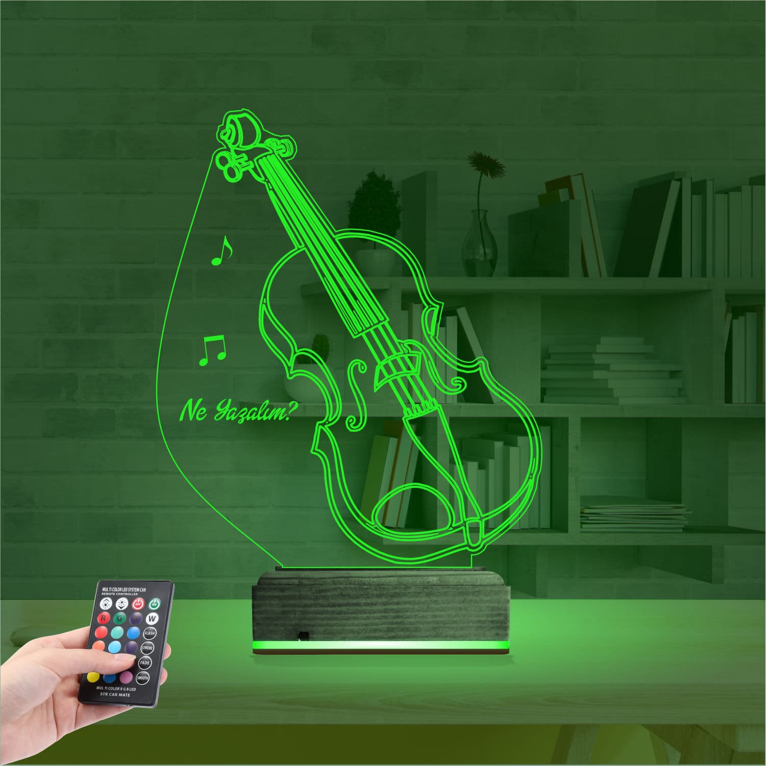 Скрипка — 3D LED Ночник | Подарок музыканту 6