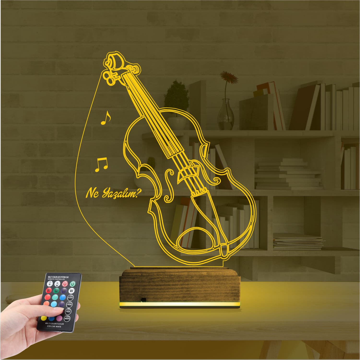 Скрипка — 3D LED Ночник | Подарок музыканту 8