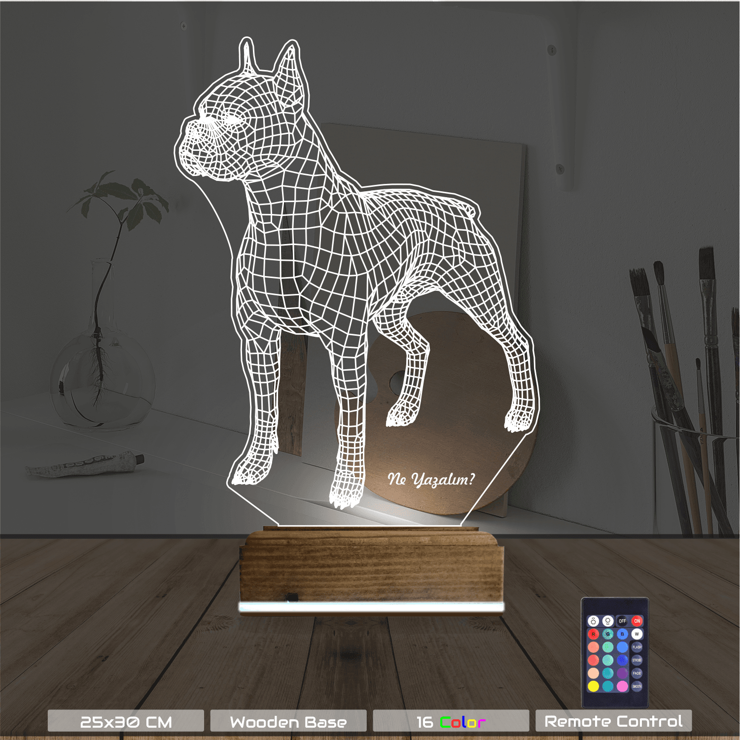 Собака Боксер — 3D LED Ночник | Подарок любителю животных 8