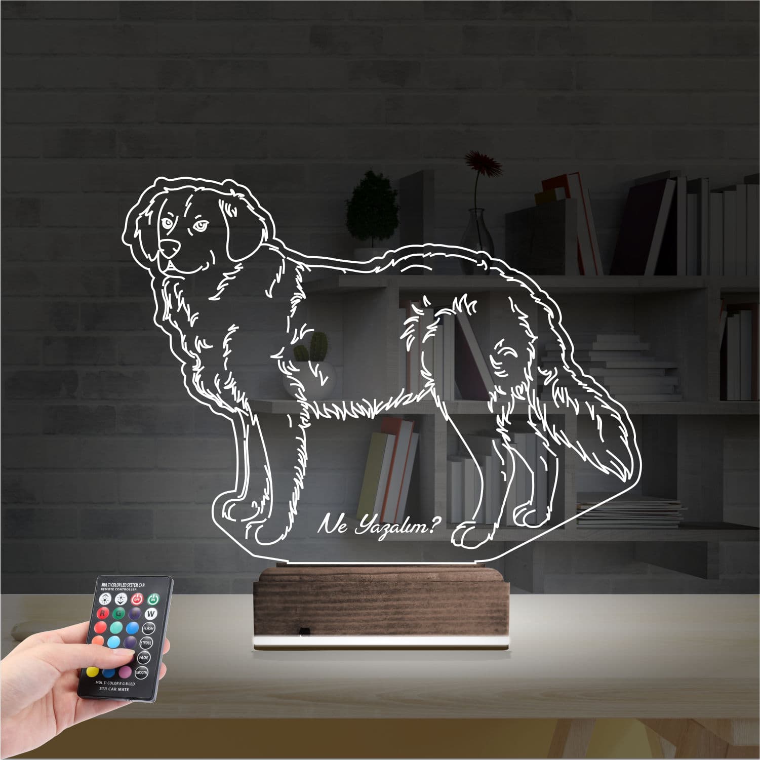 Золотистый ретривер — 3D LED Ночник | Подарок любителям собак 2