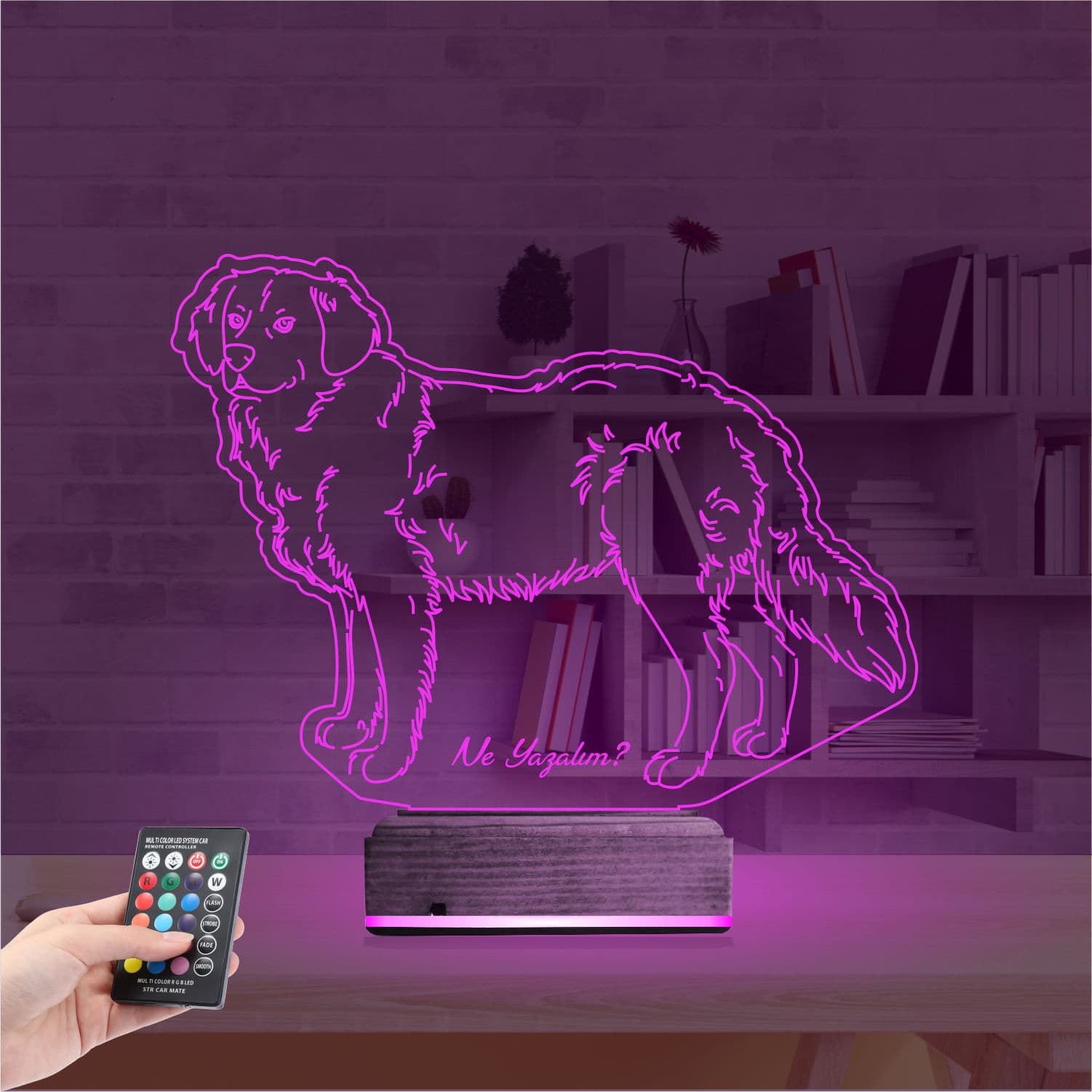 Золотистый ретривер — 3D LED Ночник | Подарок любителям собак 4