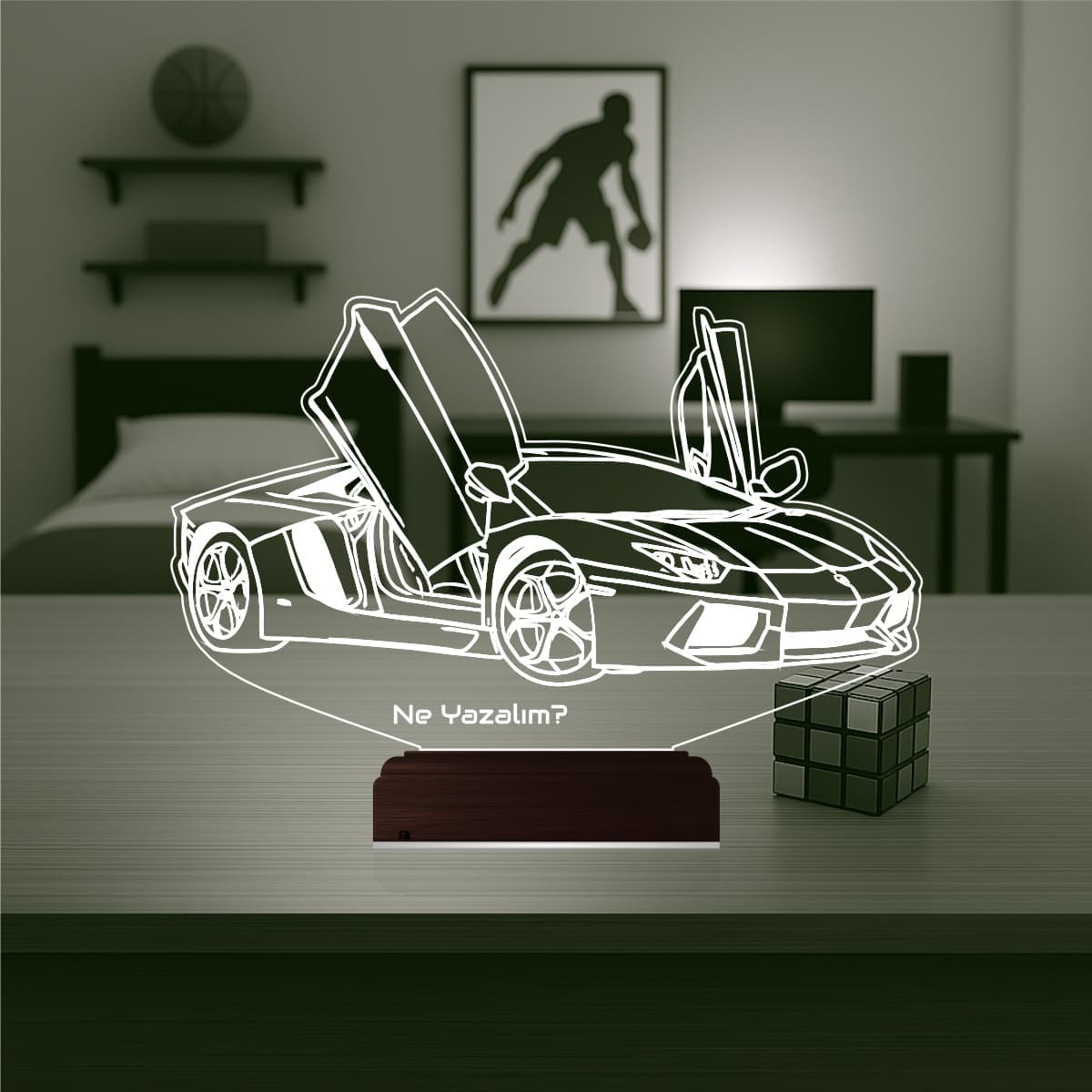 Lamborghini — 3D LED Ночник | Подарок мужчине 3