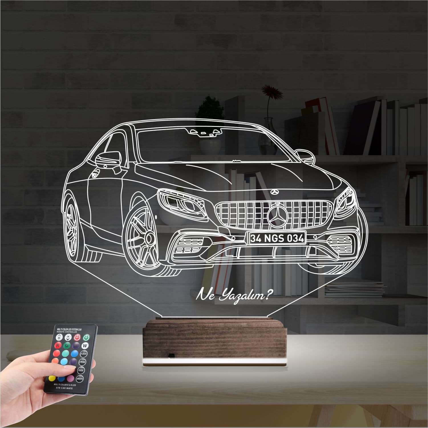 Мерседес-Бенц — 3D LED Ночник | Подарок мужчине 2