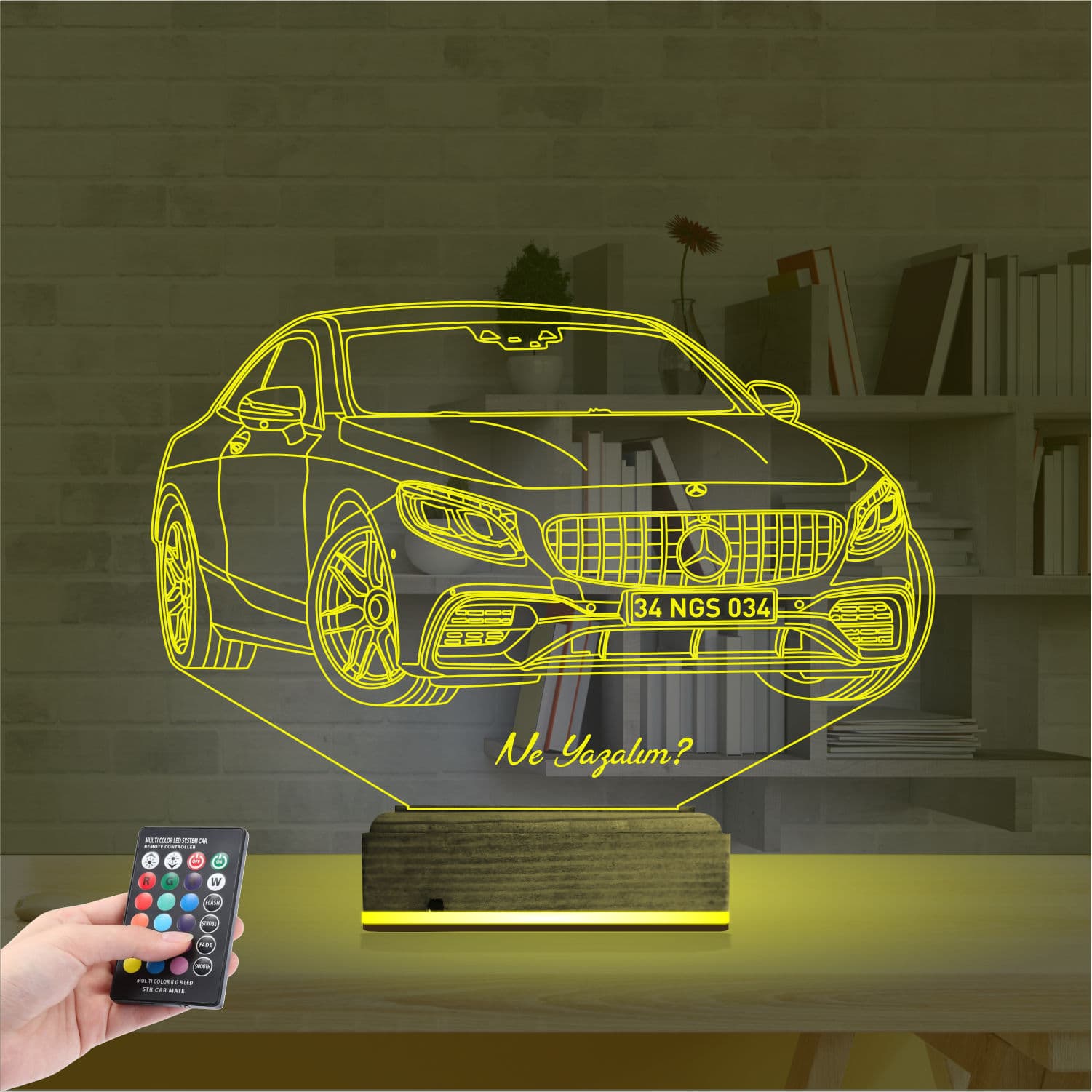 Мерседес-Бенц — 3D LED Ночник | Подарок мужчине 5