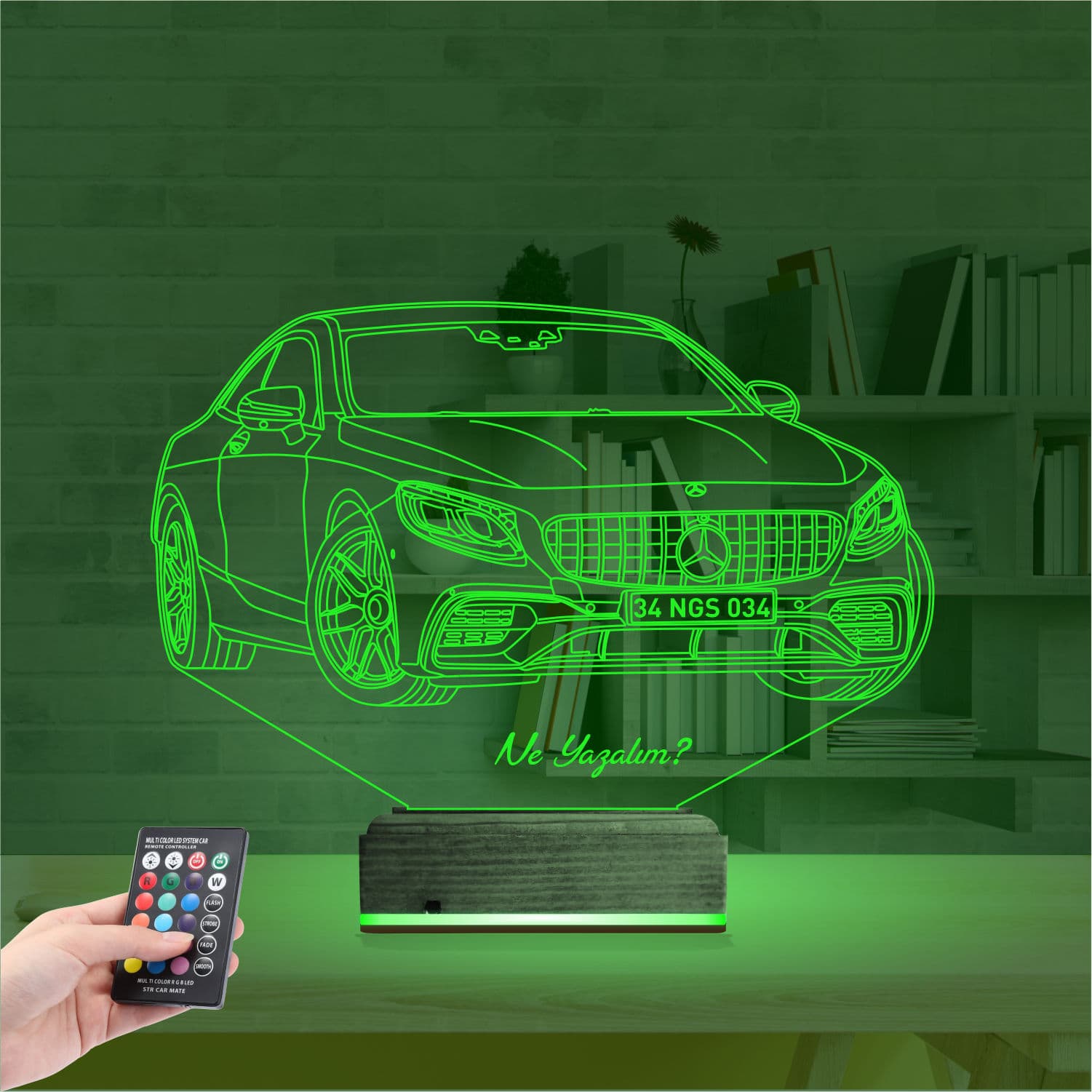 Мерседес-Бенц — 3D LED Ночник | Подарок мужчине 6