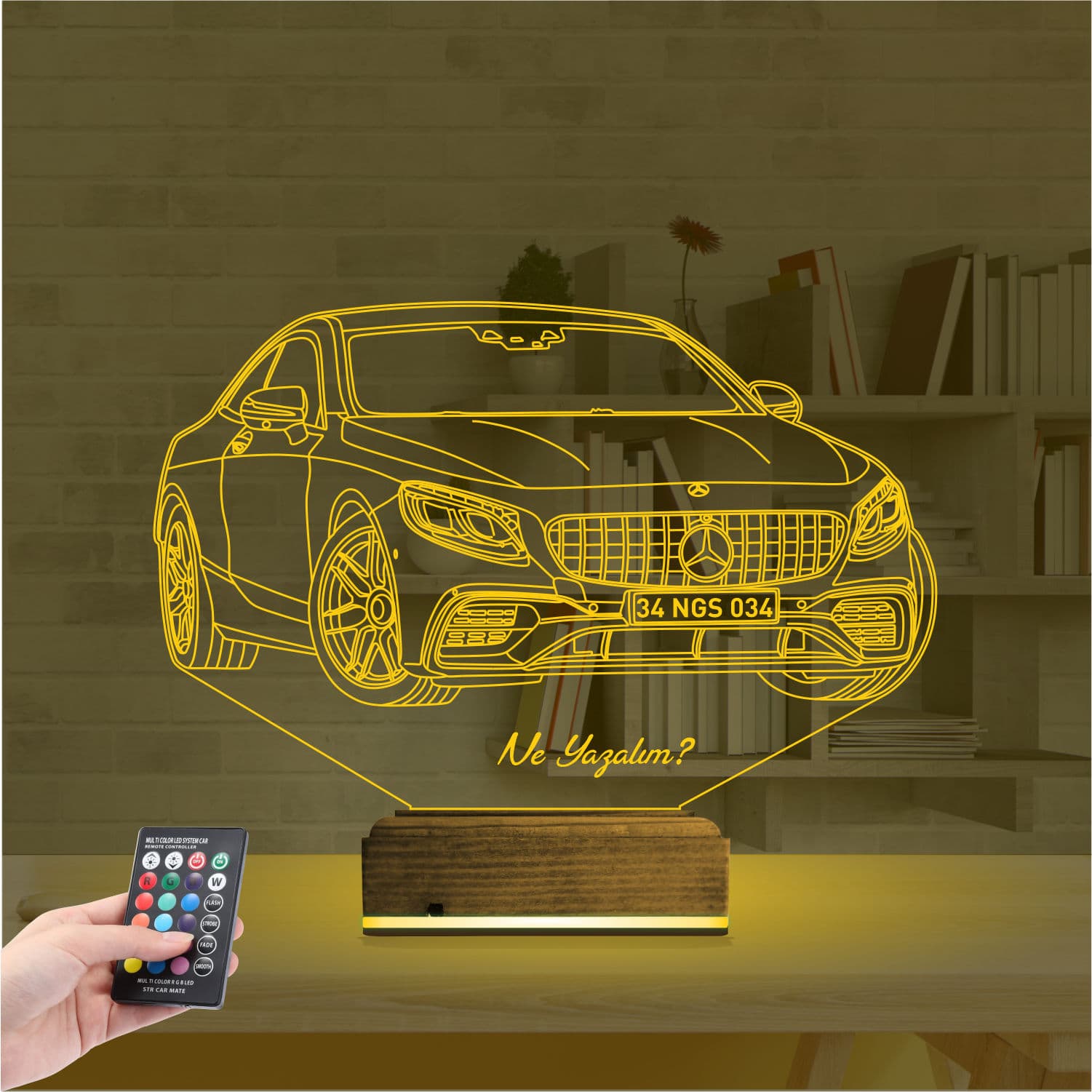 Мерседес-Бенц — 3D LED Ночник | Подарок мужчине 8