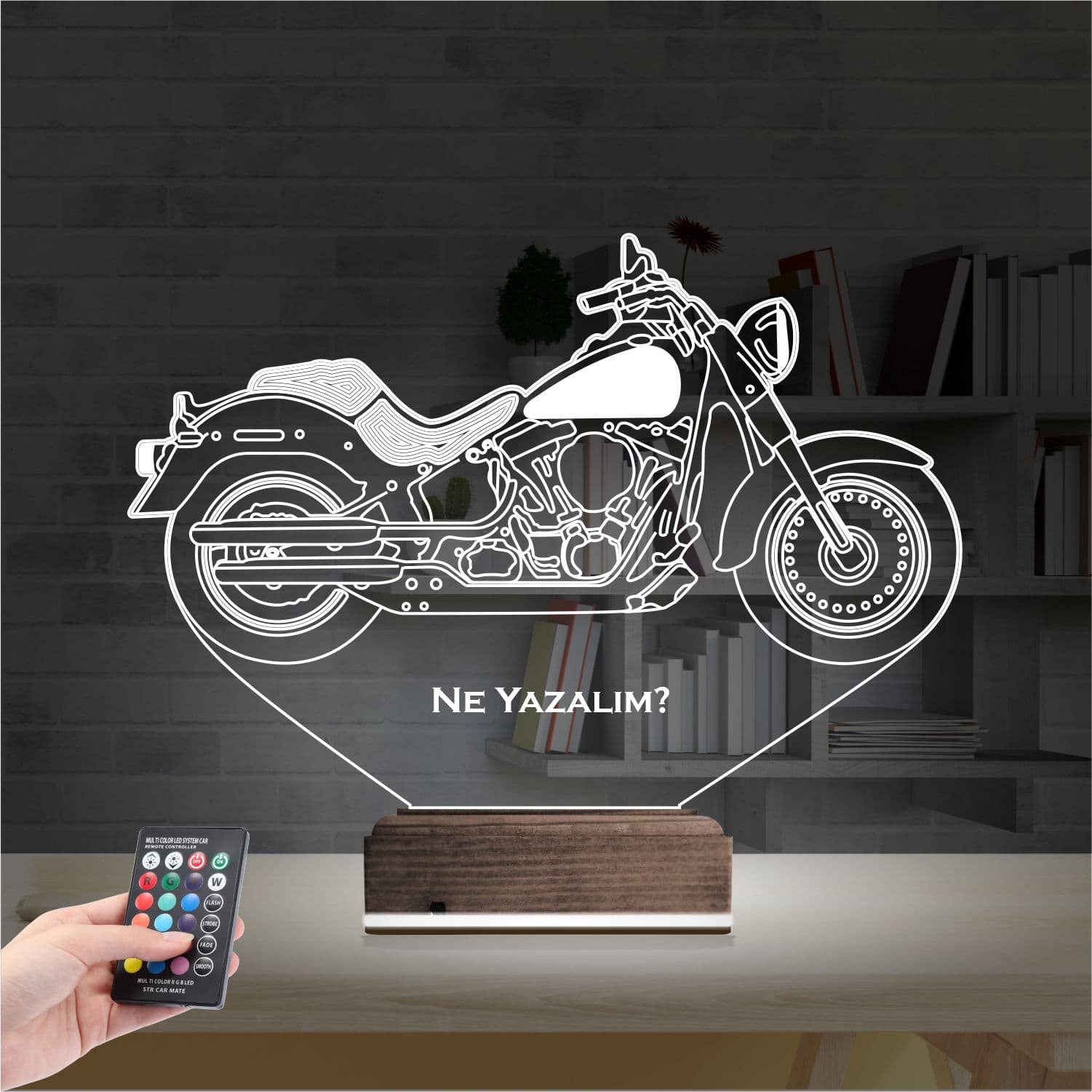 Мотоцикл — 3D LED Ночник | Подарок мужчине 2