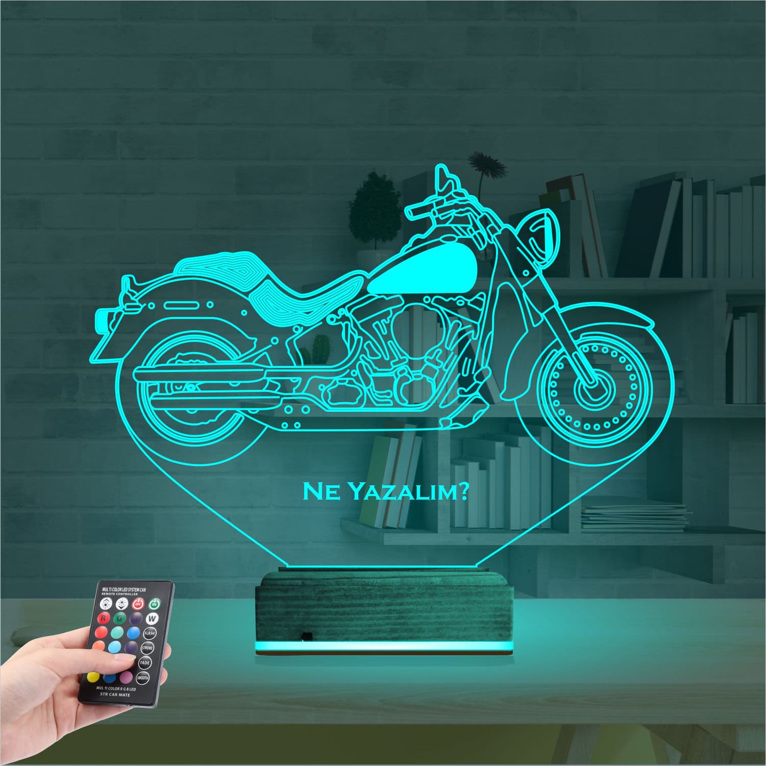 Мотоцикл — 3D LED Ночник | Подарок мужчине 3