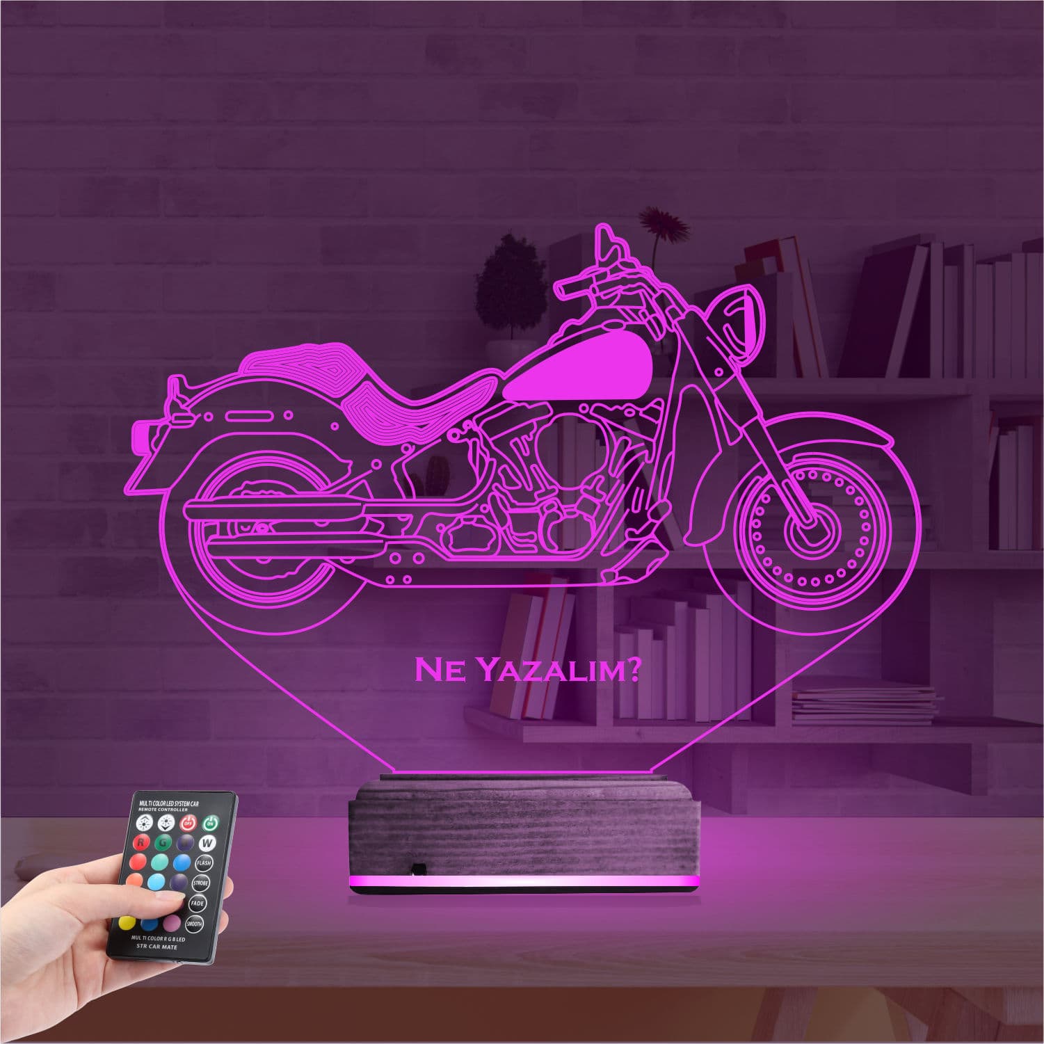 Мотоцикл — 3D LED Ночник | Подарок мужчине 4