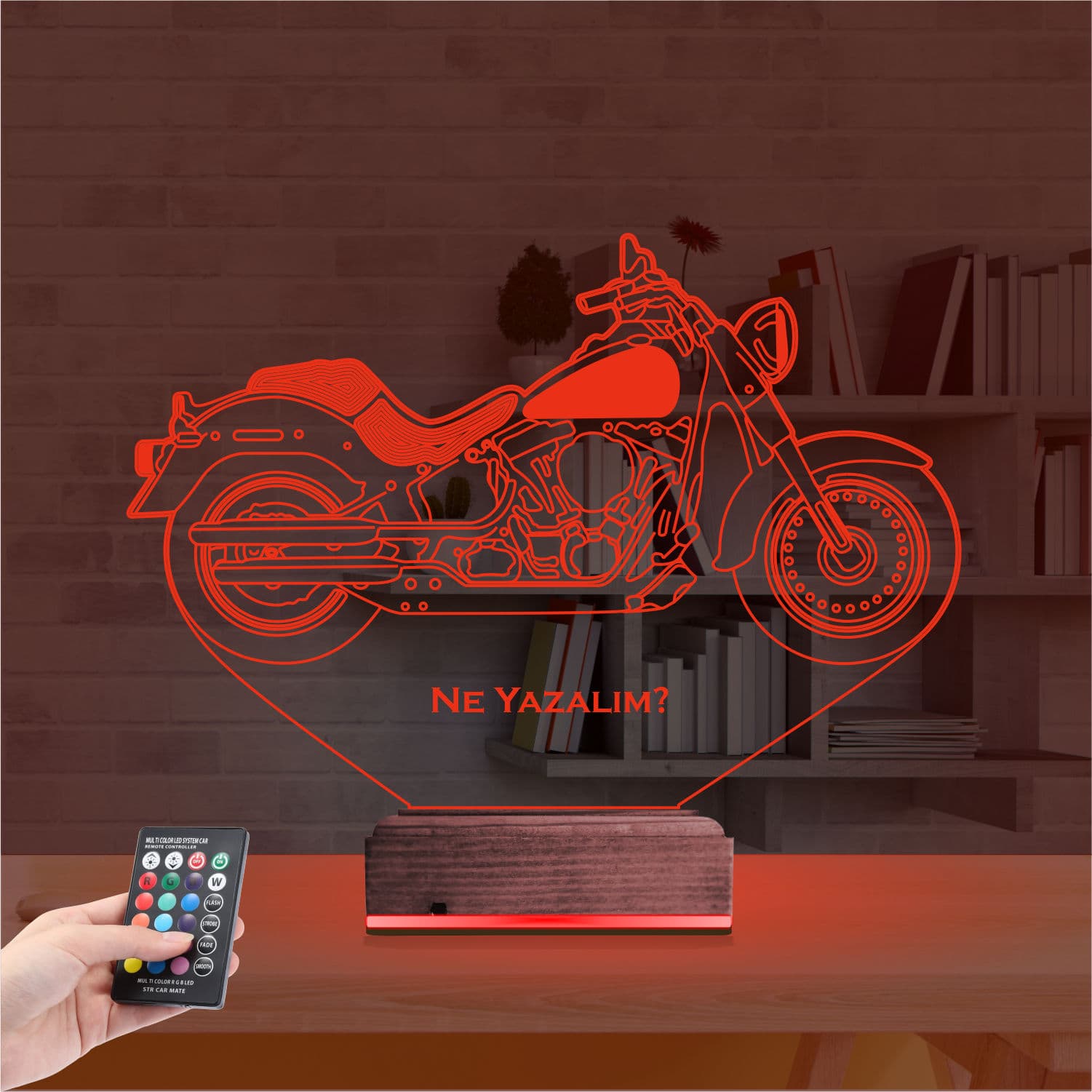 Мотоцикл — 3D LED Ночник | Подарок мужчине 7