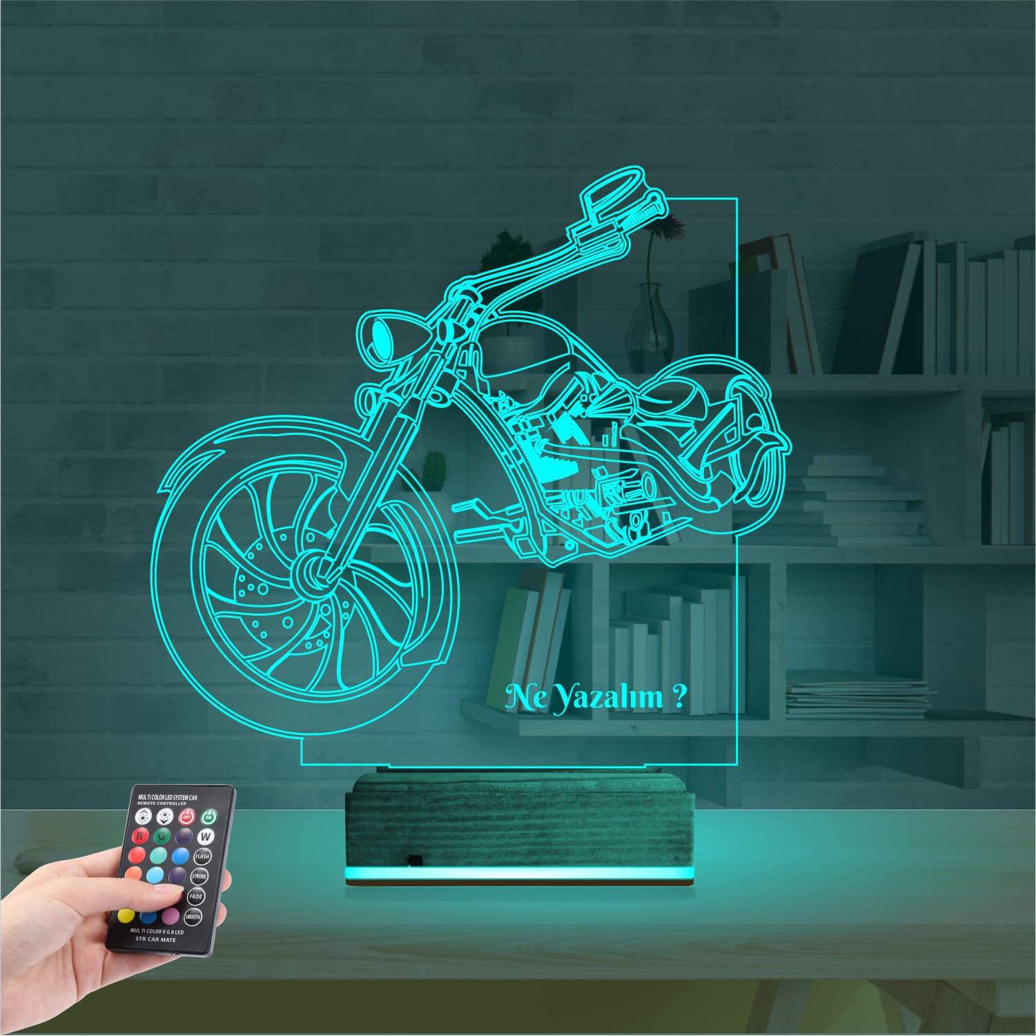 Мотоцикл Чоппер 3D Ночник 3