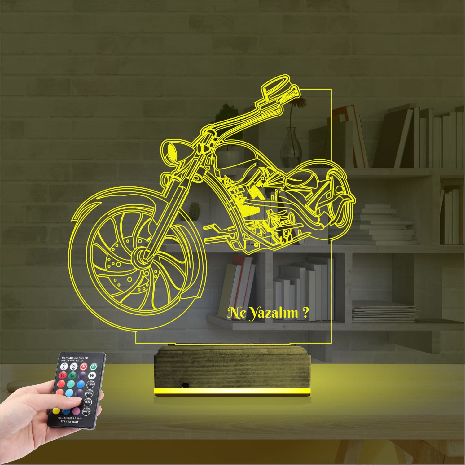 Мотоцикл Чоппер 3D Ночник 5