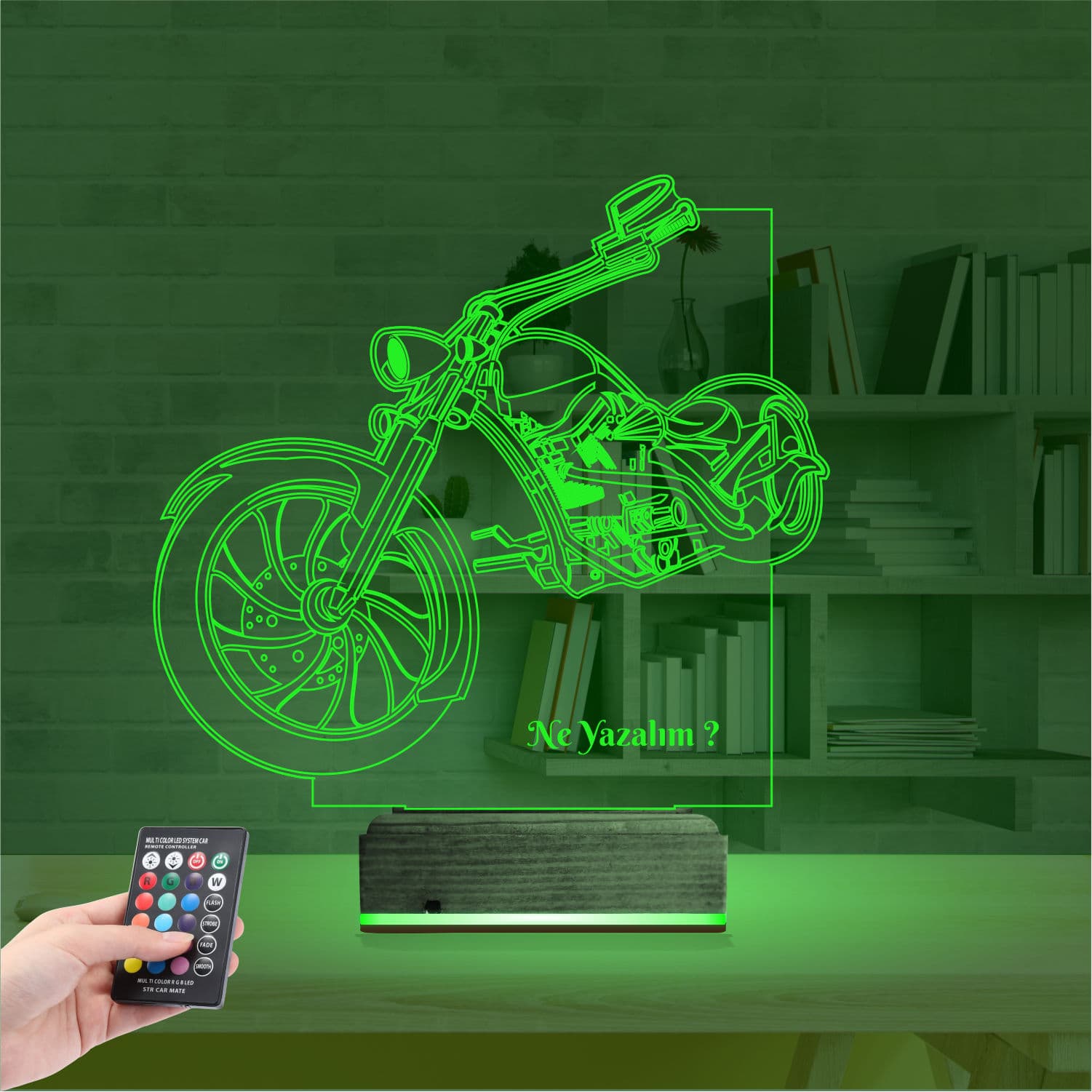 Мотоцикл Чоппер 3D Ночник 6