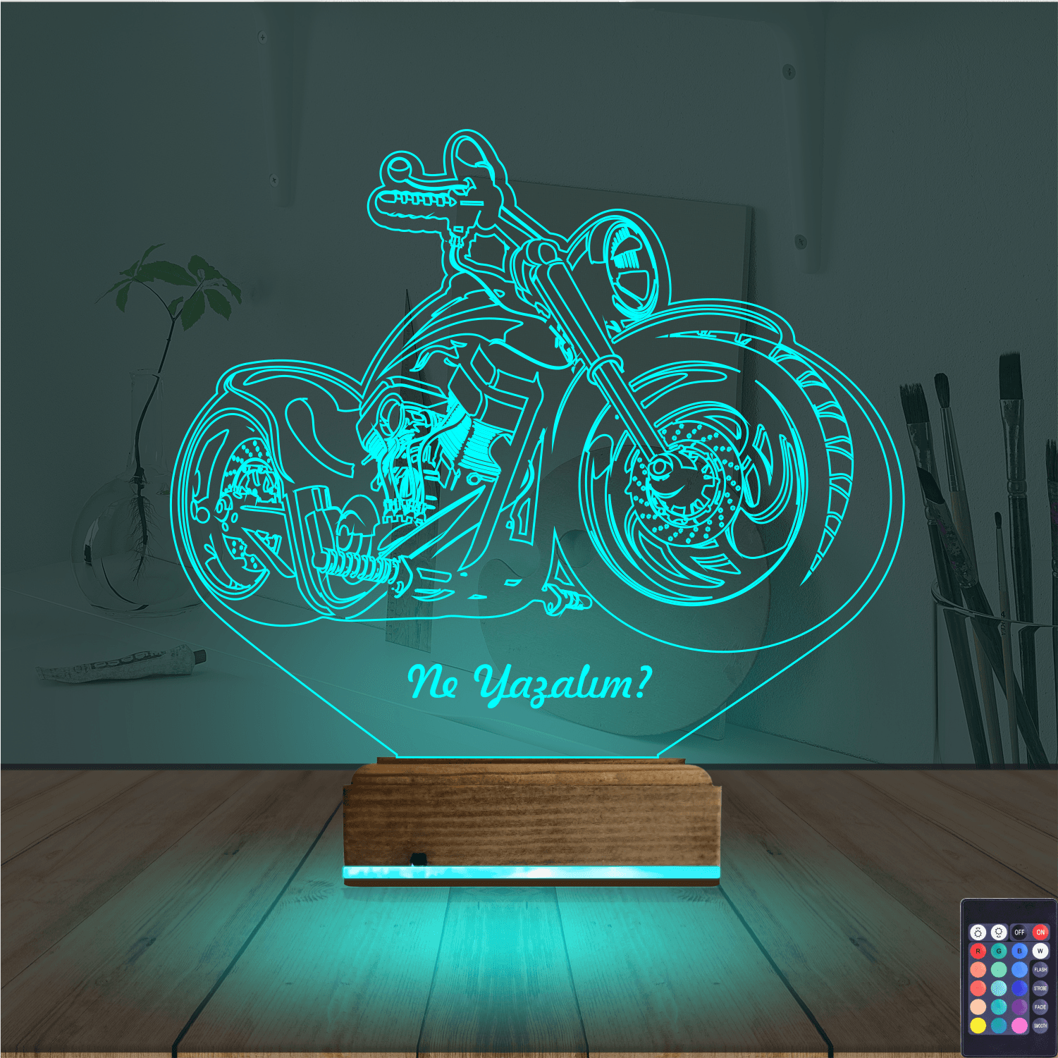 Мотоцикл — 3D LED Ночник | Подарок мужчине 3