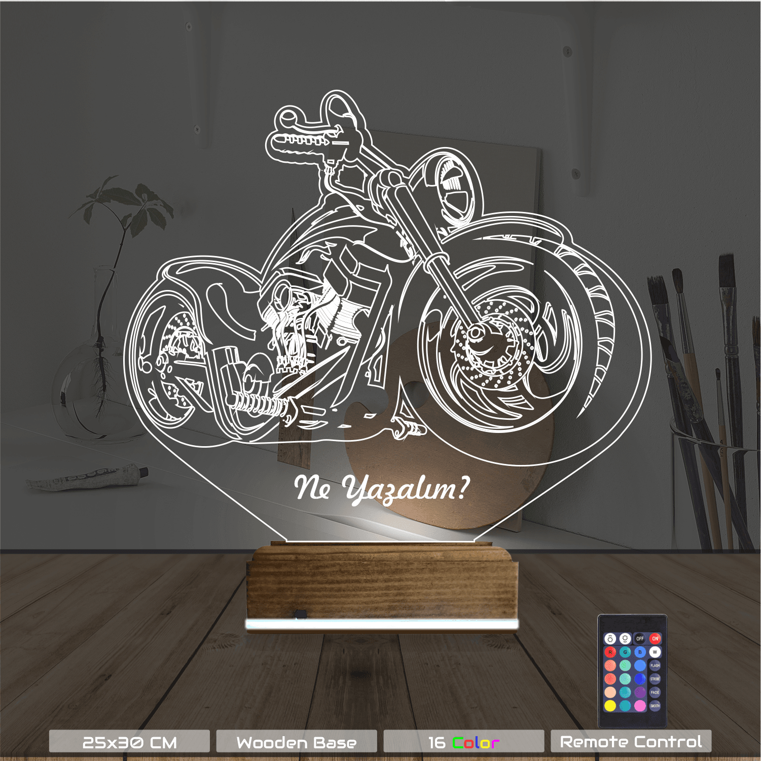 Мотоцикл — 3D LED Ночник | Подарок мужчине 8