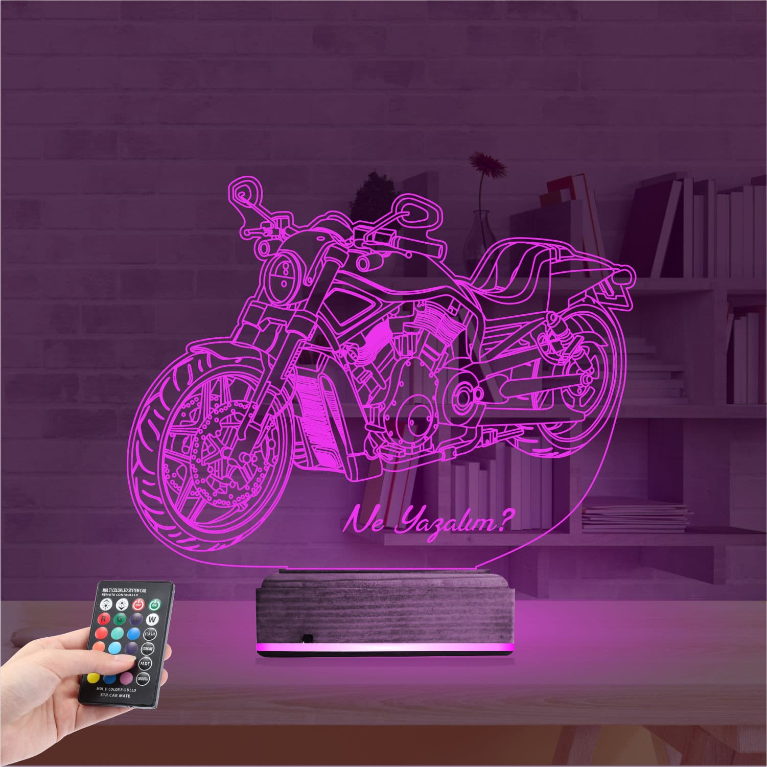 Мотоцикл — 3D LED Ночник | Подарок мужчине 4