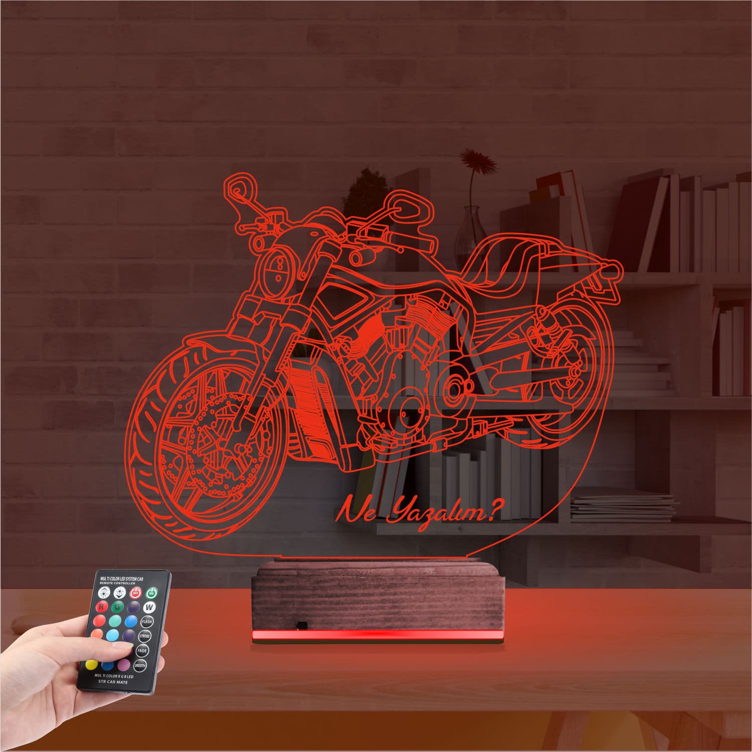 Мотоцикл — 3D LED Ночник | Подарок мужчине 7