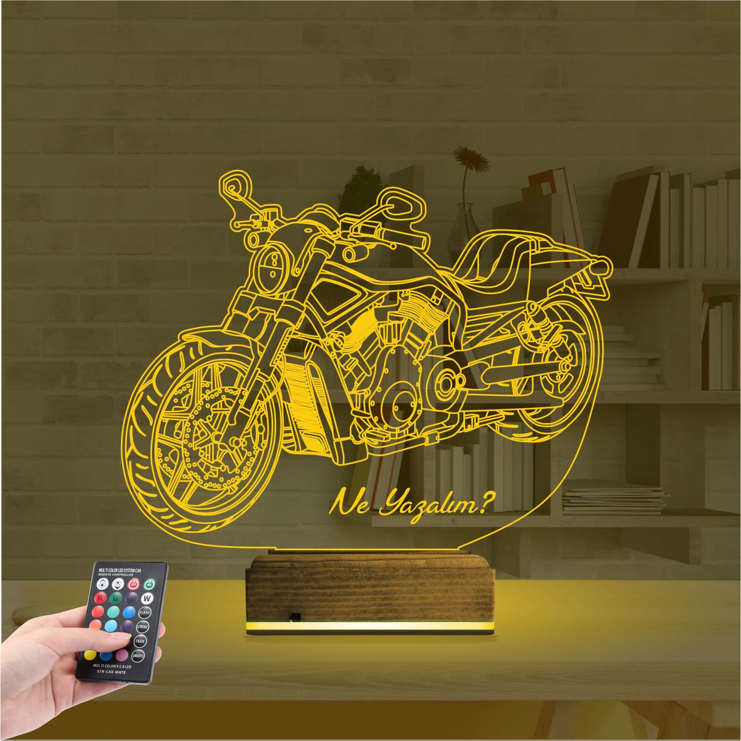 Мотоцикл — 3D LED Ночник | Подарок мужчине 8