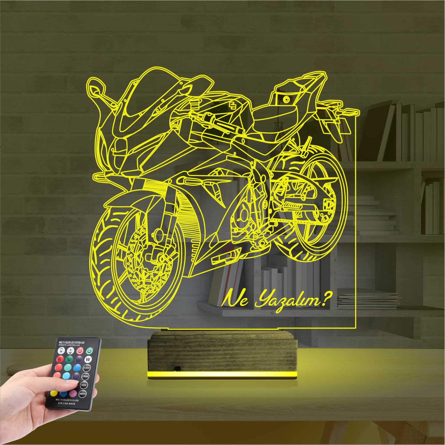 Мотоцикл — 3D LED Ночник | Подарок мужчине или байкеру 5