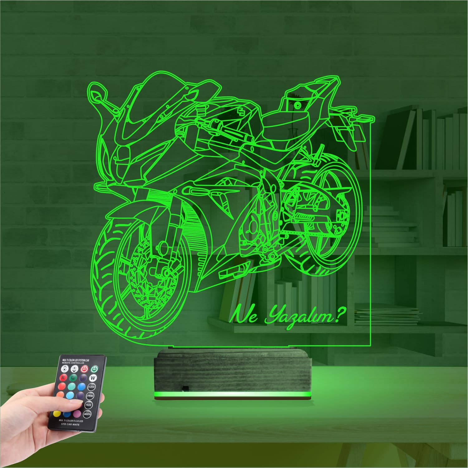 Мотоцикл — 3D LED Ночник | Подарок мужчине или байкеру 6