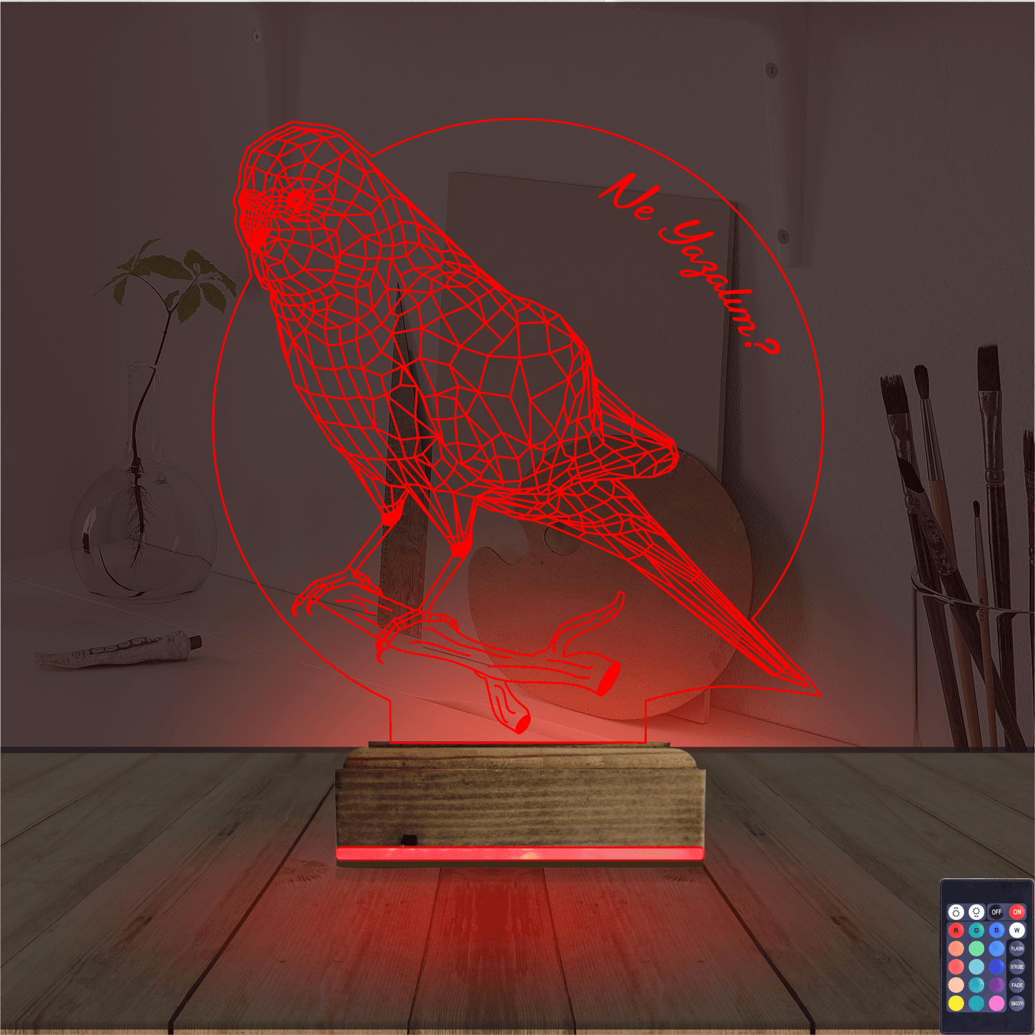 Попугай — 3D LED Ночник | Подарок любителям птиц 7