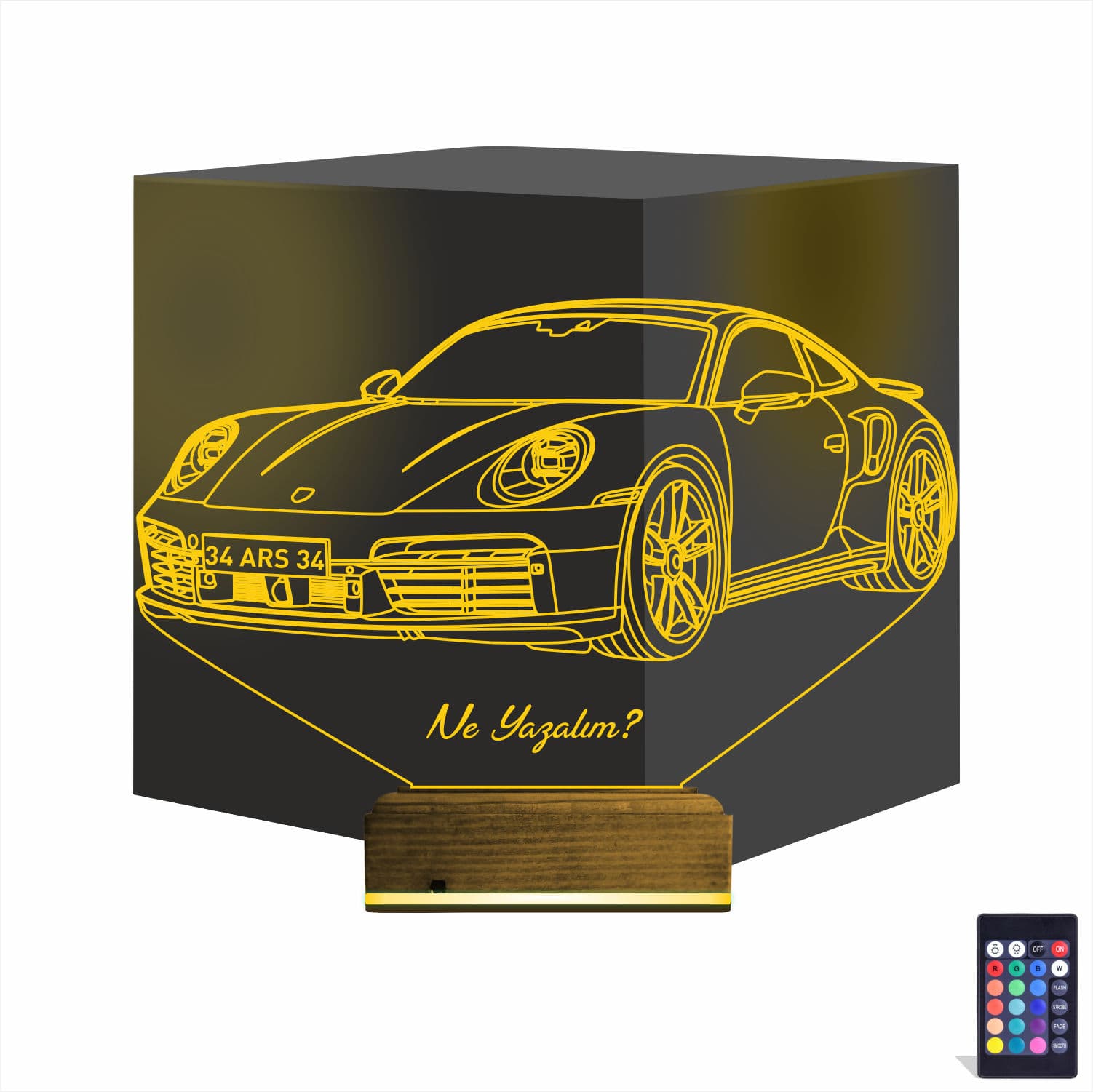 Porsche — 3D LED Ночник | Подарок мужчине 1