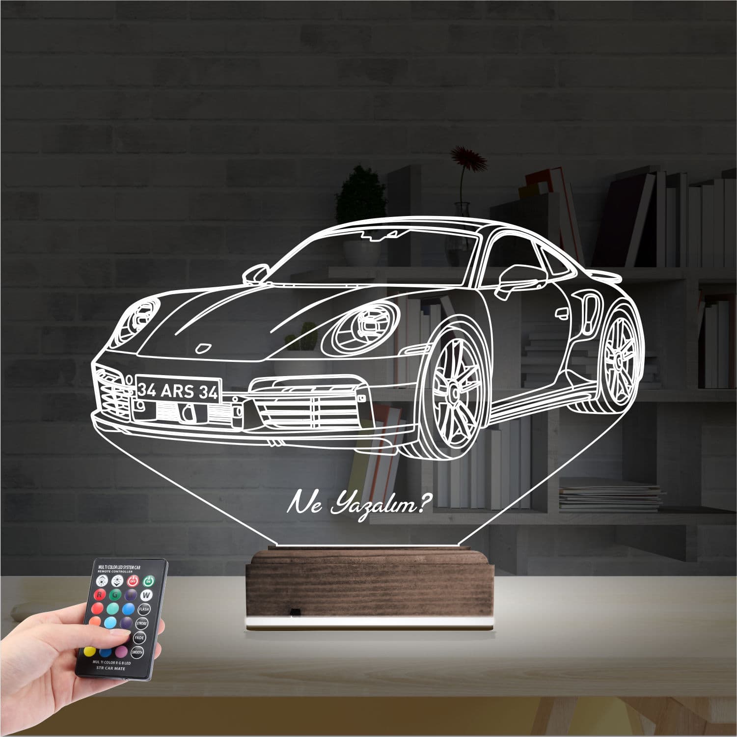 Porsche — 3D LED Ночник | Подарок мужчине 2