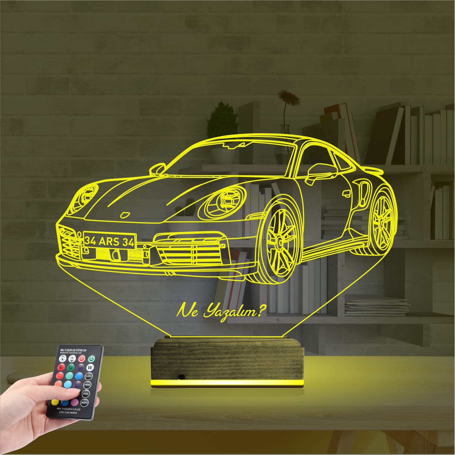 Porsche — 3D LED Ночник | Подарок мужчине 5