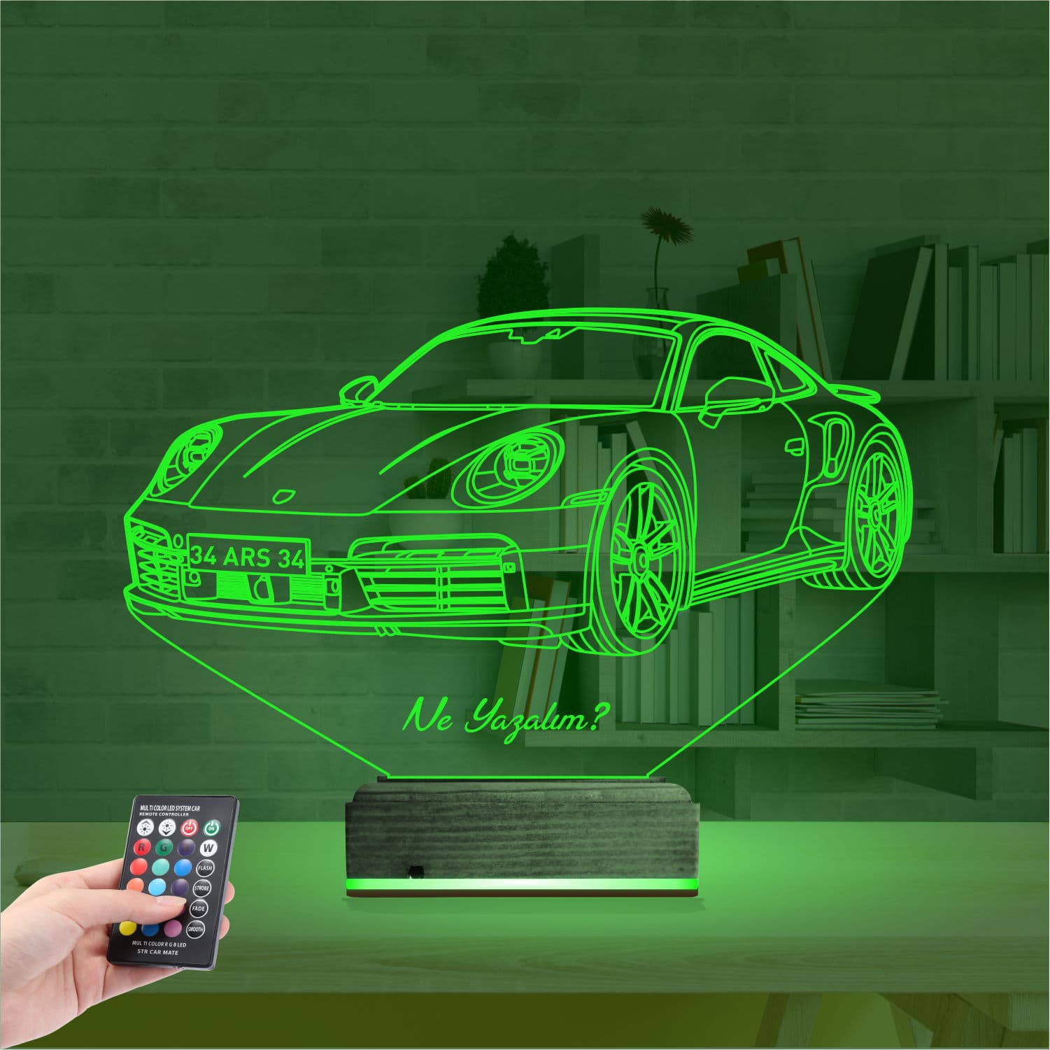 Porsche — 3D LED Ночник | Подарок мужчине 6