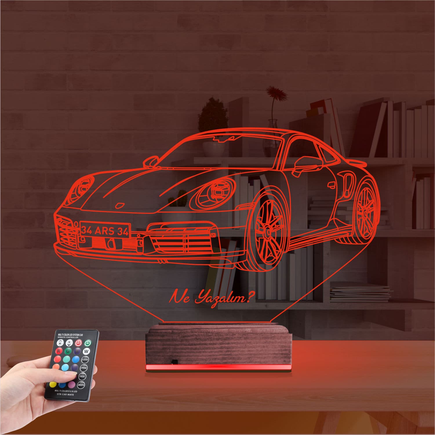 Porsche — 3D LED Ночник | Подарок мужчине 7
