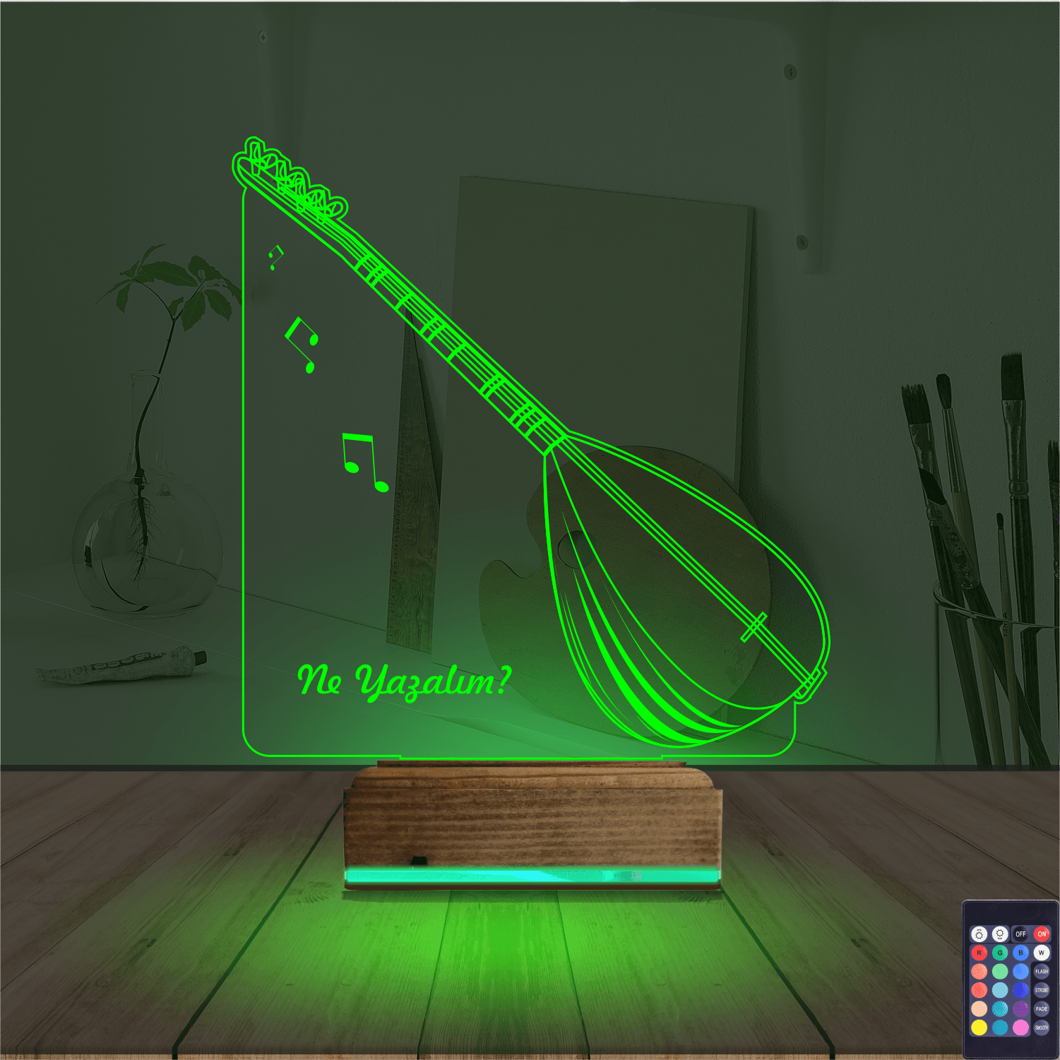 Саз — 3D LED Ночник | Подарок музыканту 6