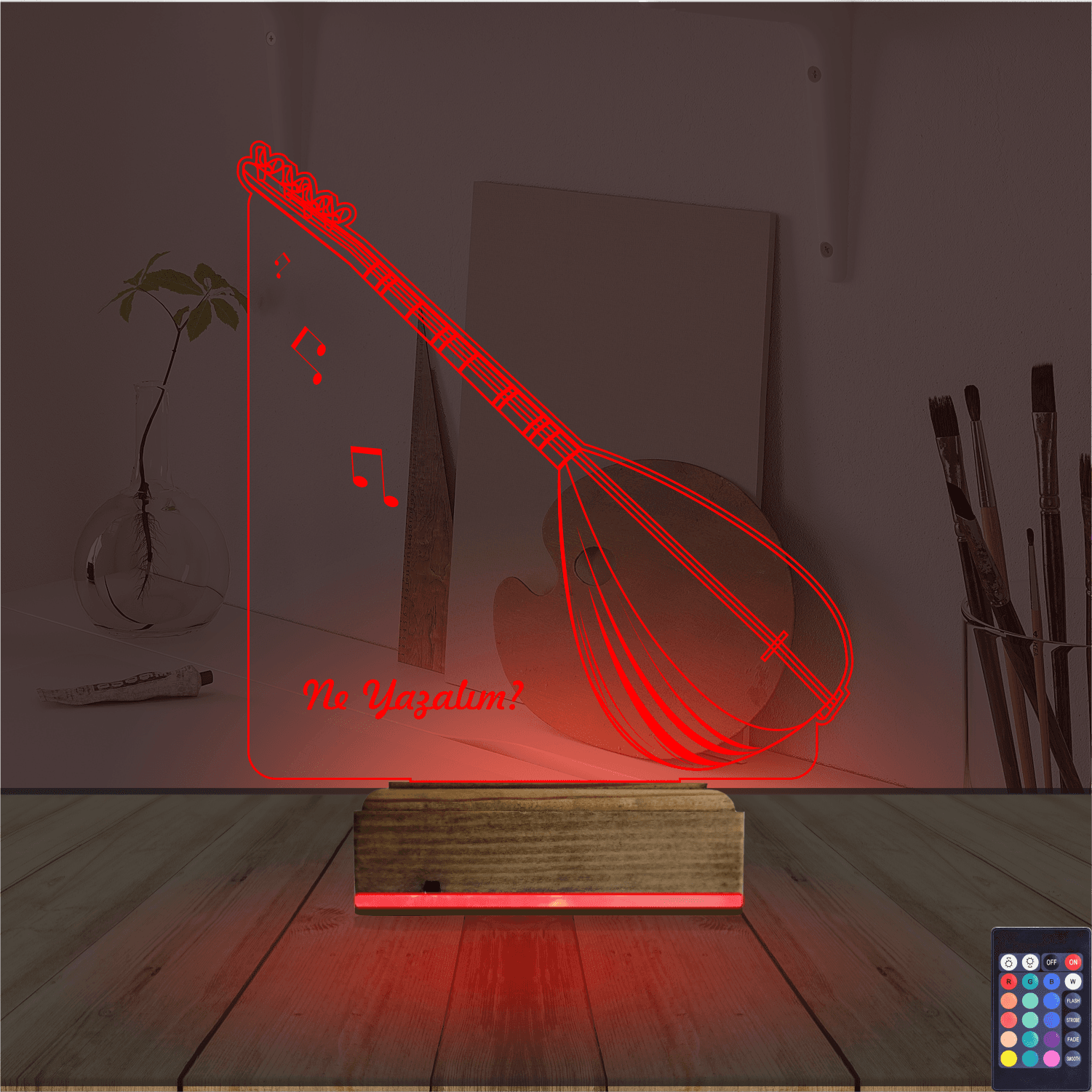 Саз — 3D LED Ночник | Подарок музыканту 7