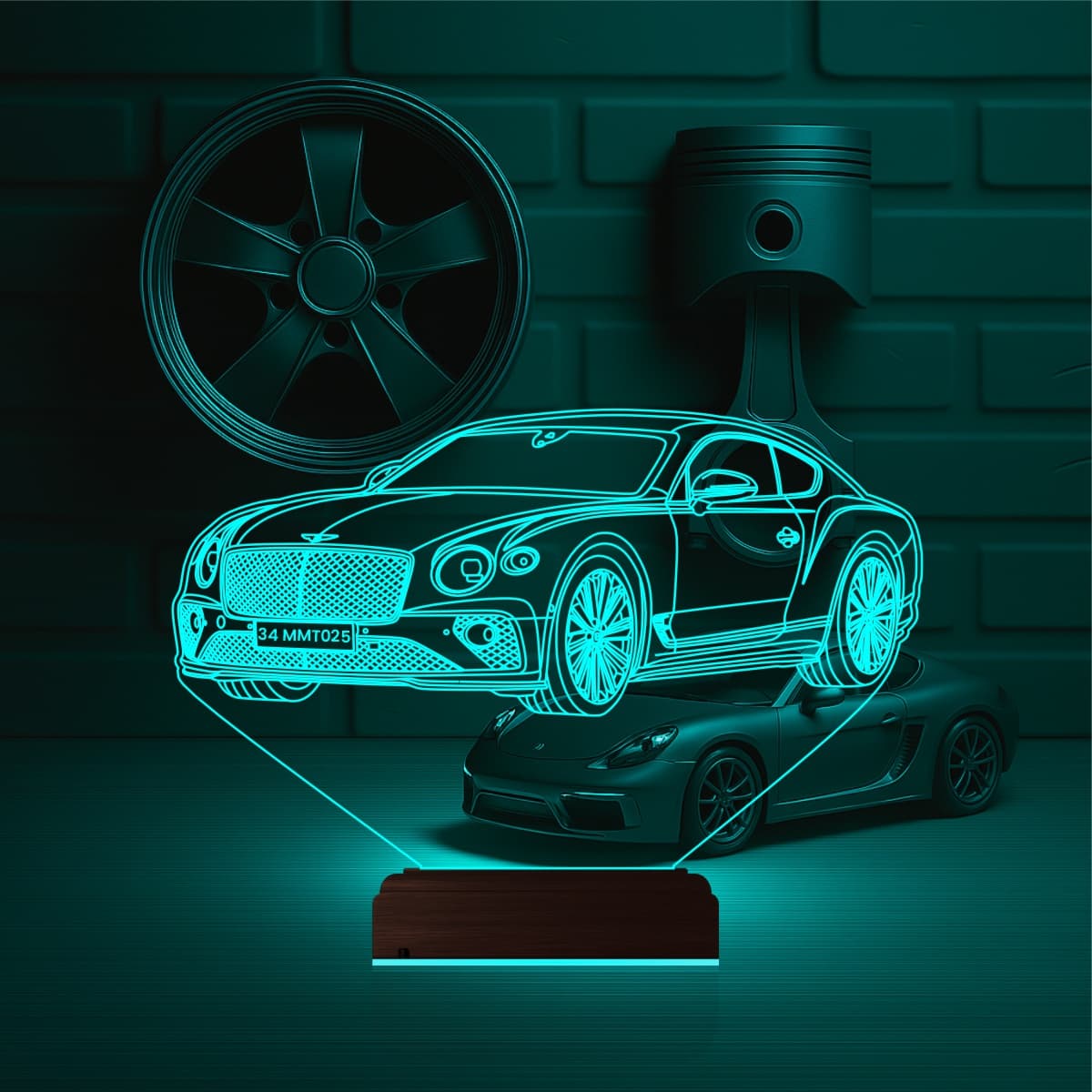 Bentley — 3D LED Ночник | Подарок автолюбителю 2