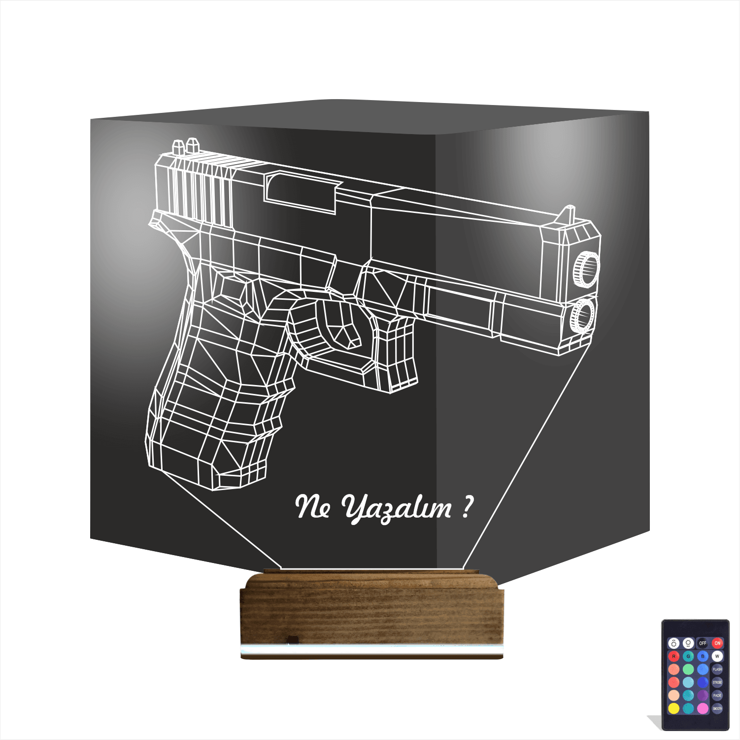 Пистолет — 3D LED Ночник | Подарок мужчине 1