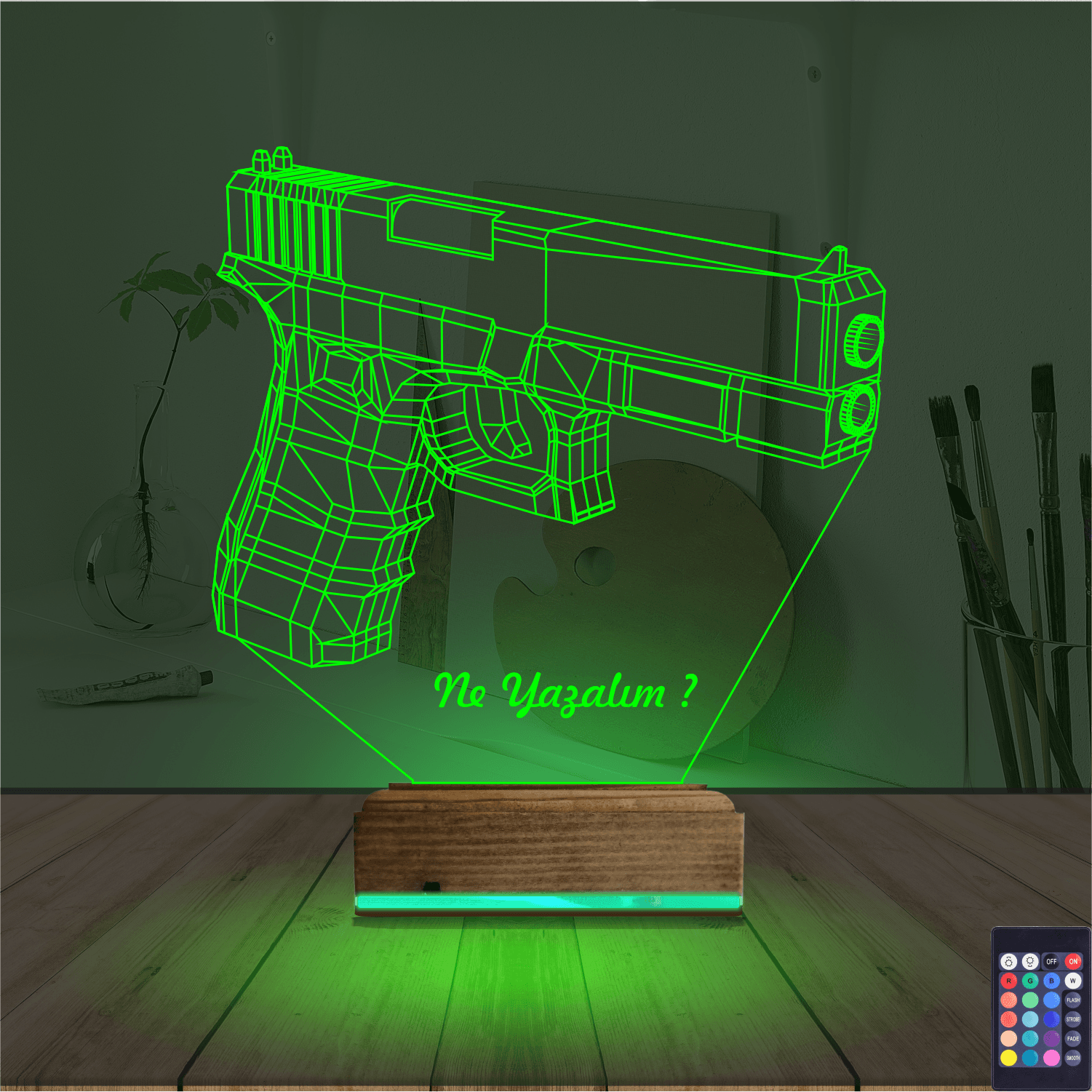 Пистолет — 3D LED Ночник | Подарок мужчине 6