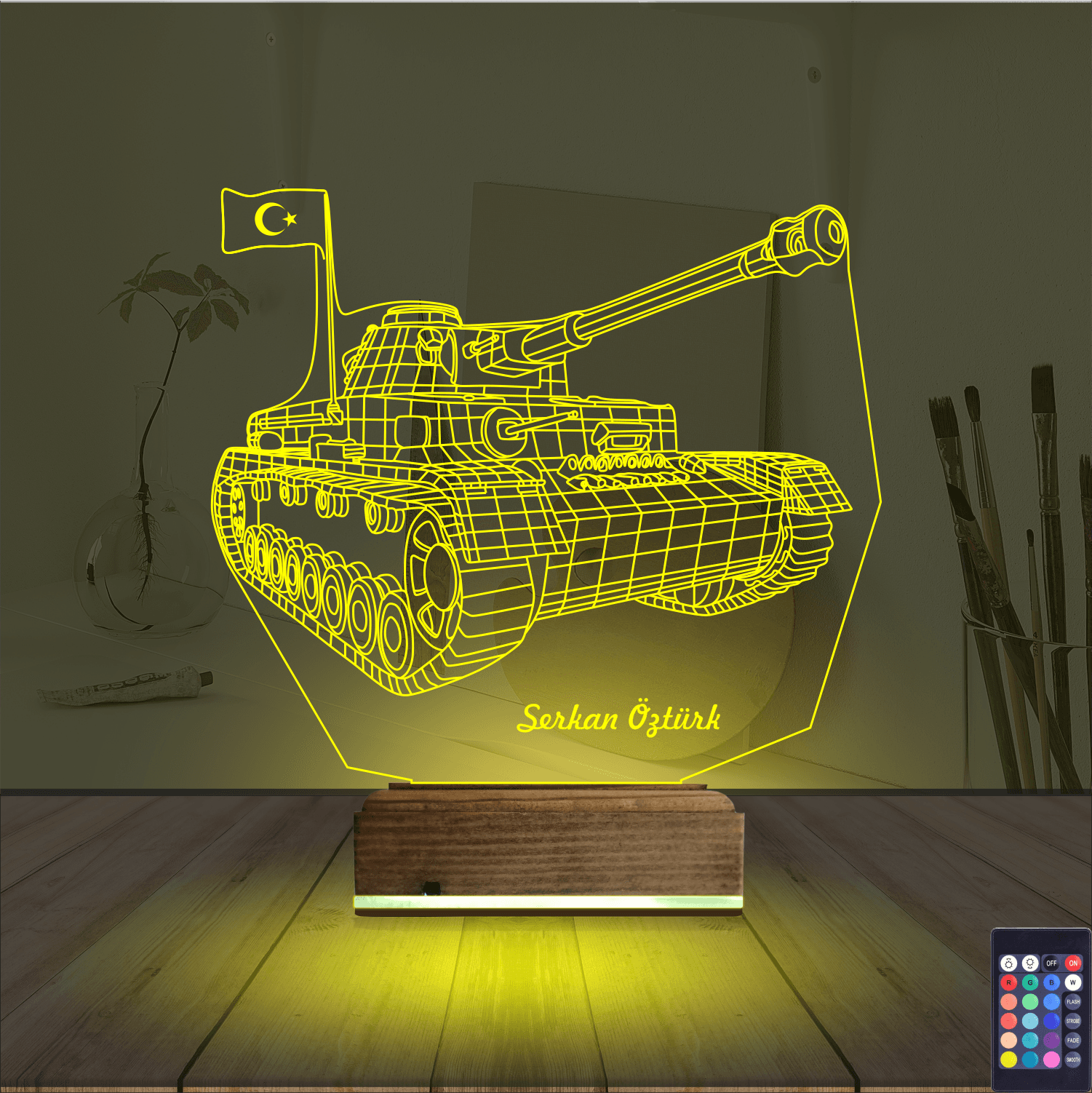 Танк — 3D LED Ночник | Подарок мужчине 5